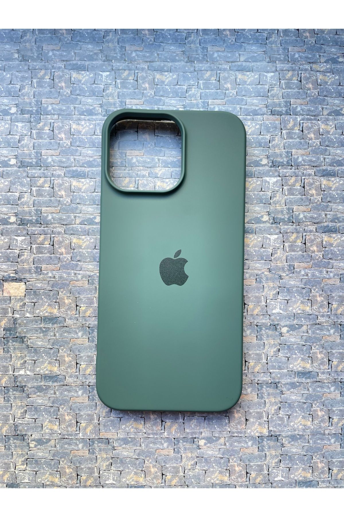 BCNCASE İphone14Pro MAX Logolu Telefon Kılıfı Yumuşak Silikon Kauçuk İçi Kadife Ince Kılıf ÇizilmezDayanıklı