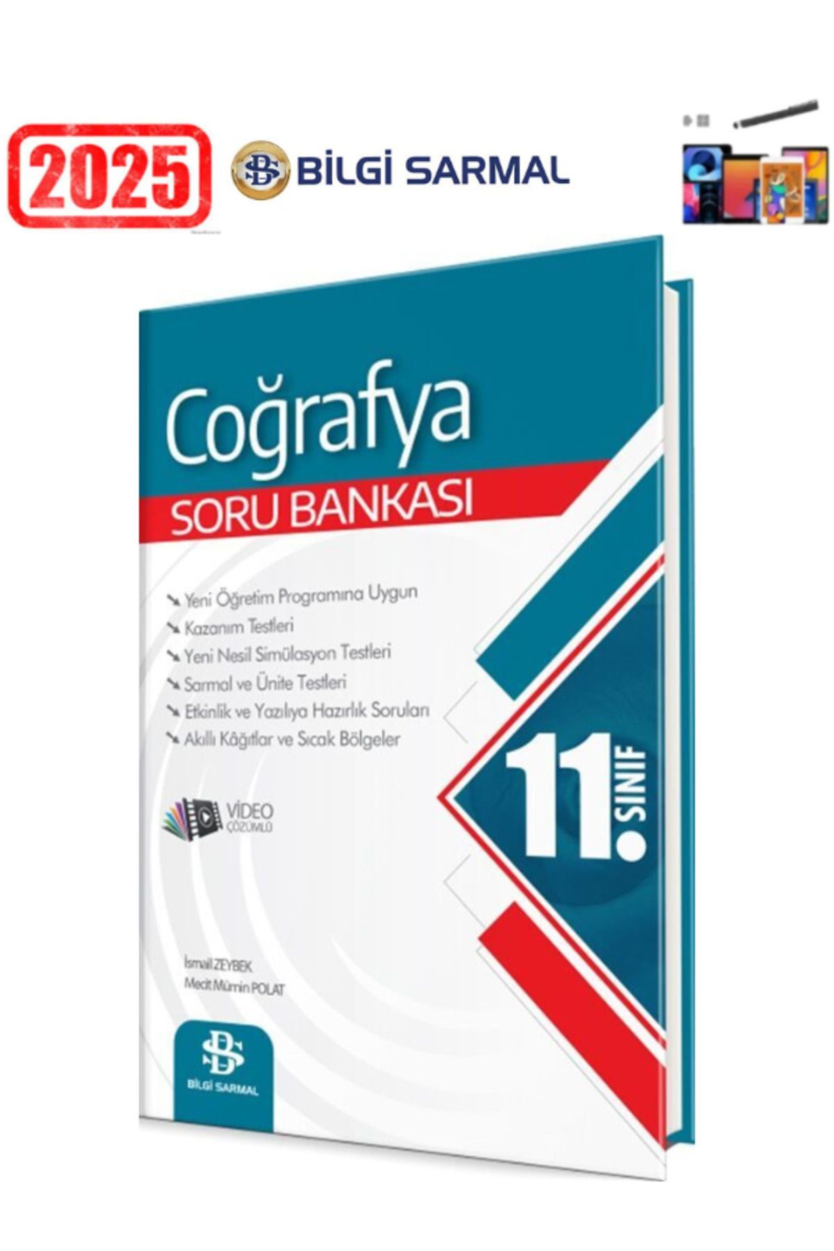 Bilgi Sarmal Yayınları Güncel 11.Sınıf Coğrafya Video Çözümlü Soru Bankası+Android Kalem