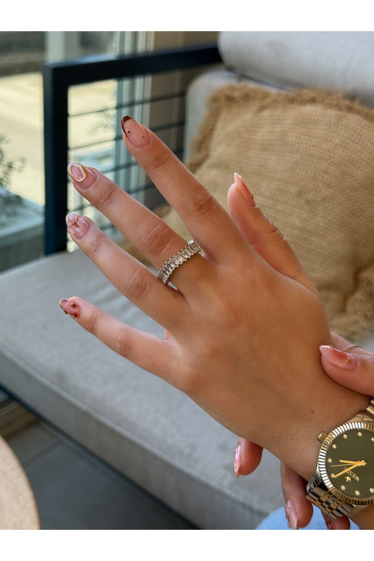 HeyYou Jewelry Sıra zirkon yüzük