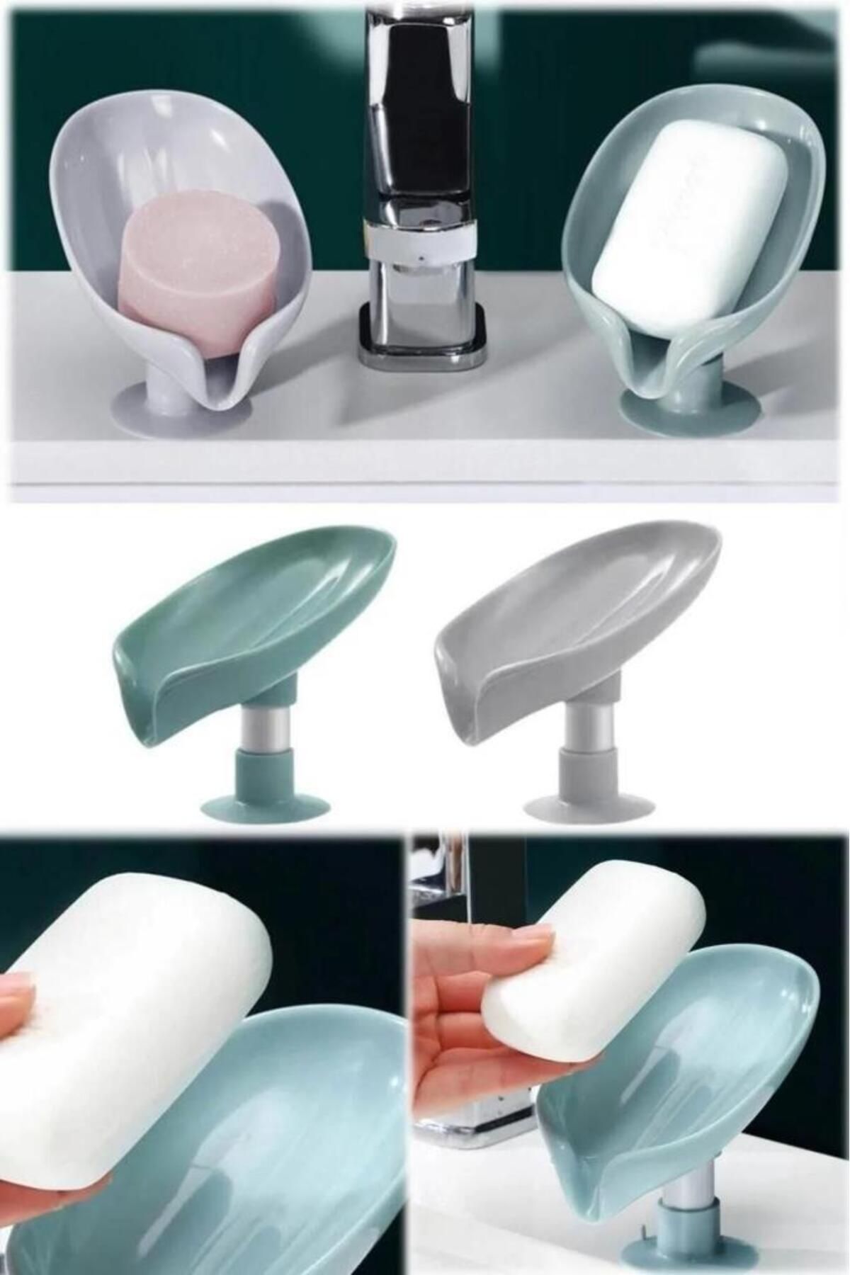 sanal trend Vantuzlu Banyo Sabun Tutucu Kaymaz Dranej Sabunluk Banyo Su Giderli Plastik Banyo Sabunluğu Kaymaz