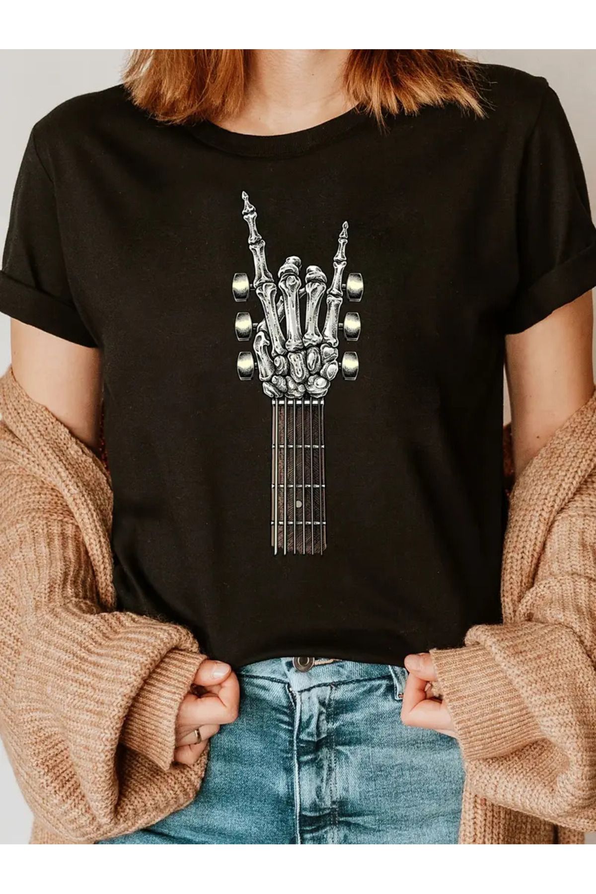 qubo sportswear & company qubo Unisex Oversize Baskılı Pamuklu Bisiklet Yaka Kısa Kollu SİYAH T-shirt