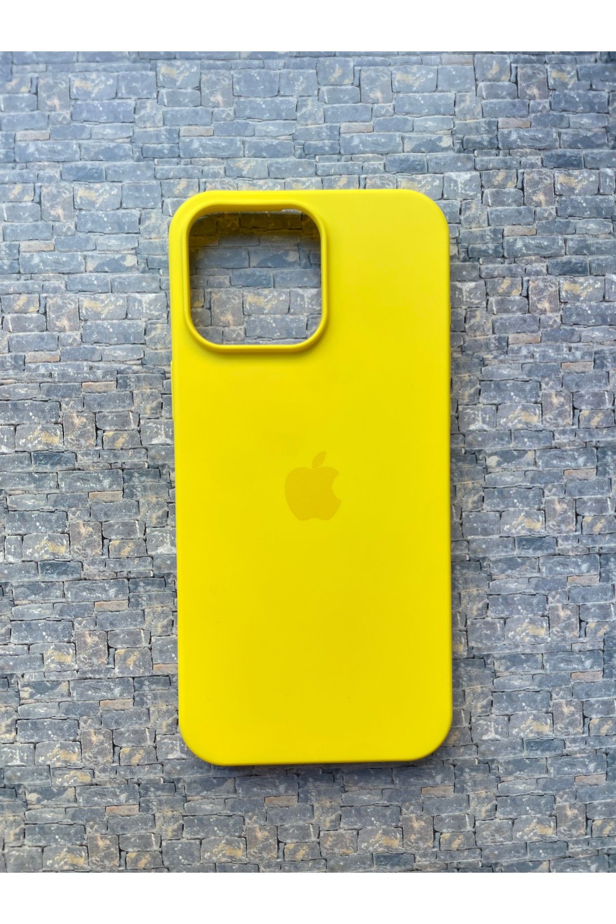BCNCASE İphone14Pro MAX Logolu Telefon Kılıfı Yumuşak Silikon Kauçuk İçi Kadife Ince Kılıf ÇizilmezDayanıklı