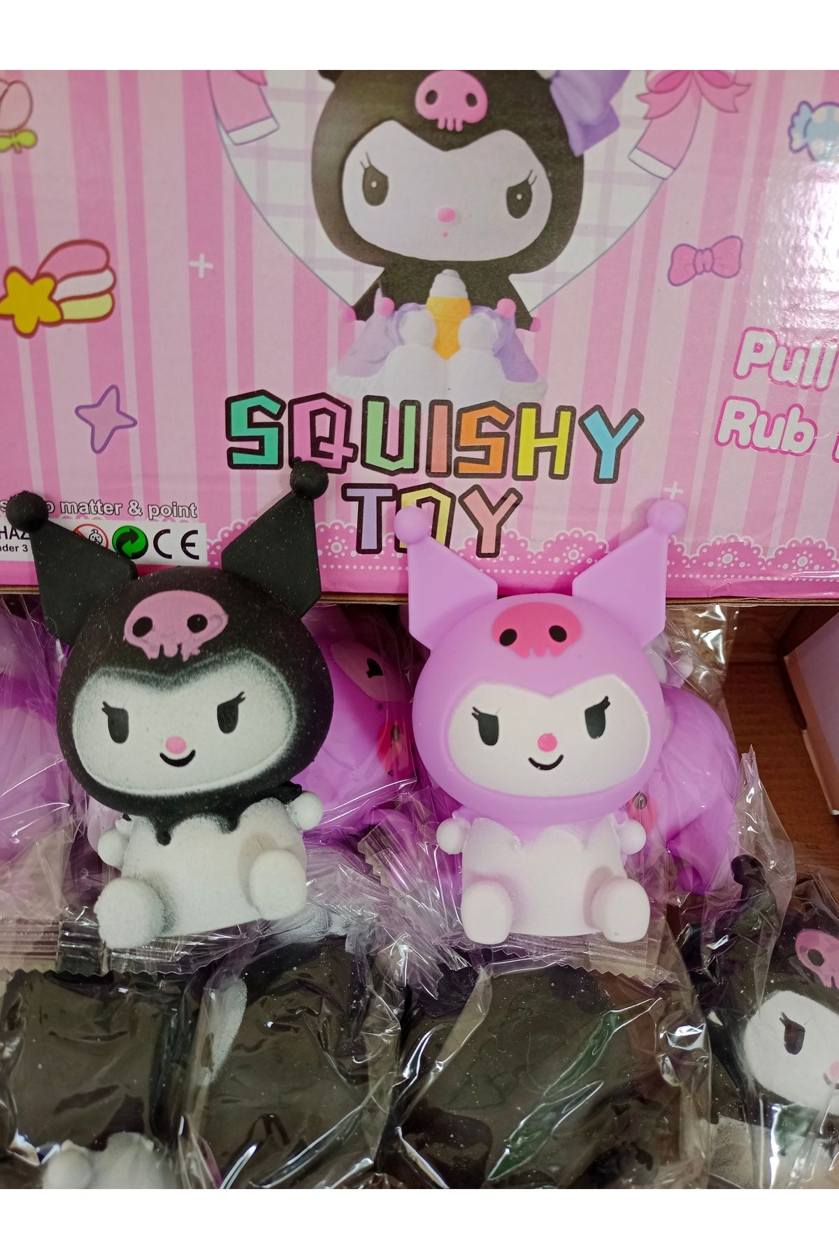 purple dragon Kuromi Squishy Oyuncak, Rastgele 1 Adet Gönderilir, Stres Sıkma Oyuncağı