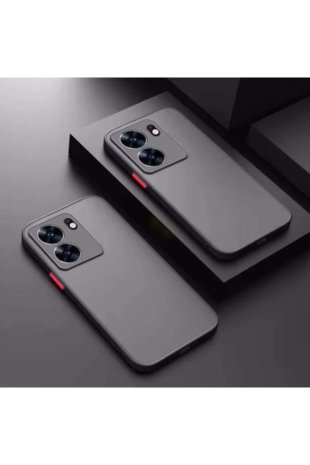 m.tk moveteck Xiaomi Redmi 13C/Poco C65 Kılıf Mat Parmak izi Yapmaz Kamera Korumalı Renkli Tuşlu Sert Silikon Kap