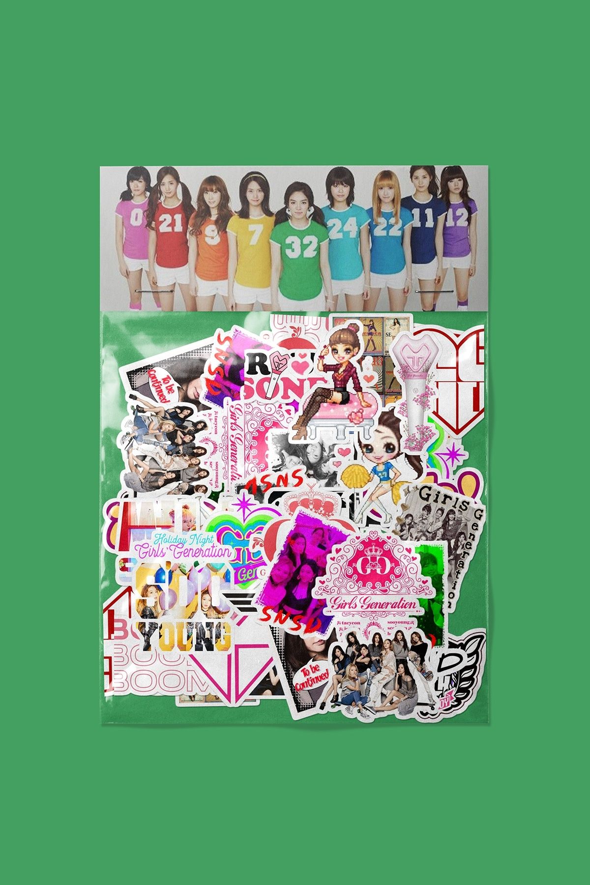 dadi ramba SNSD Girls' Generation Sticker paketi -Bullet Journal- Ajanda -Laptop Etiket Çıkartma