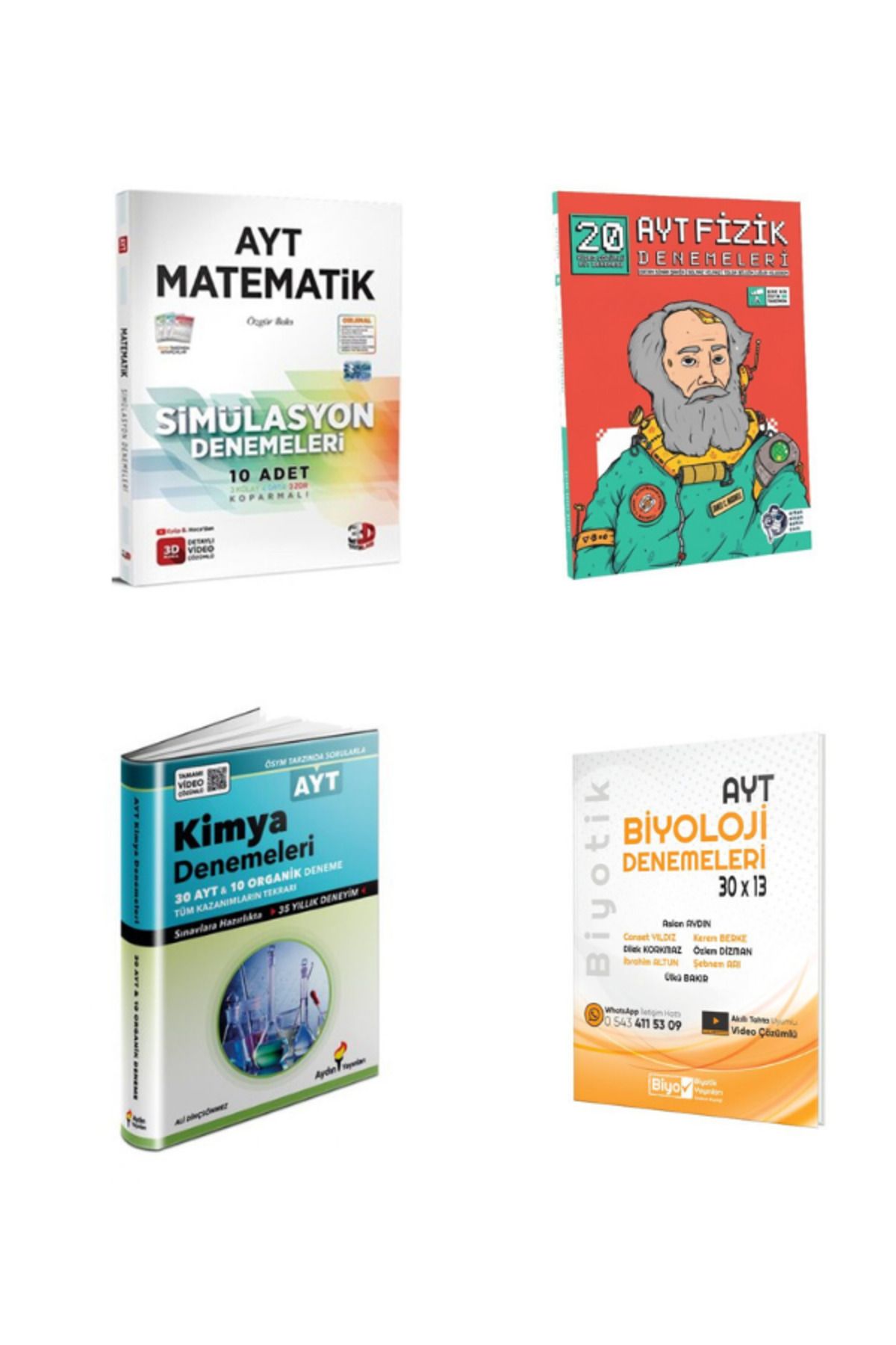Yargı Yayınları 2025 3d ayt matematik ertan sinan ayt fizik aydın ayt kimya ve biyotik ayt biyoloji deneme