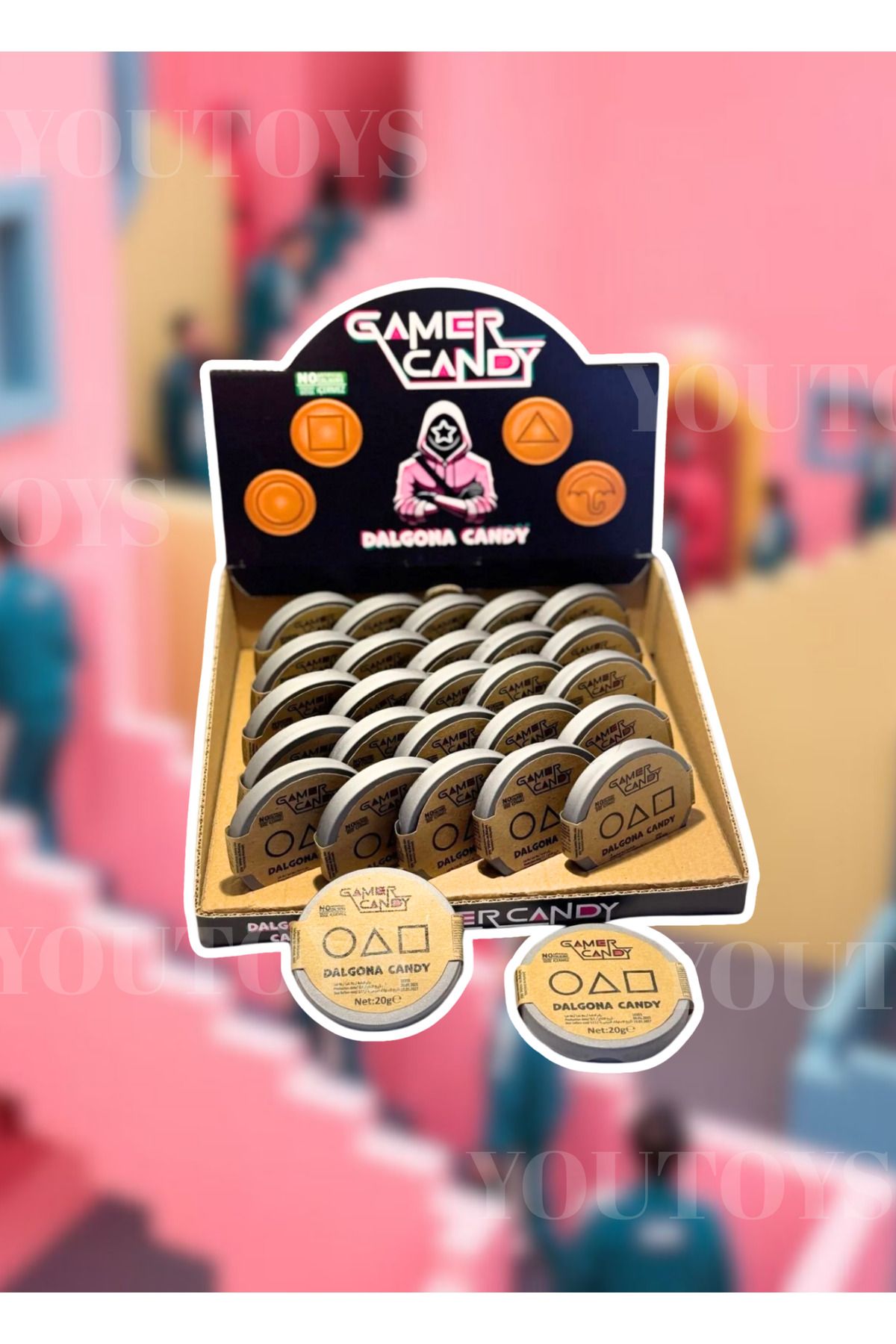 You Toys Squid Game Şeker Dalgona Oyunu 1 Adet