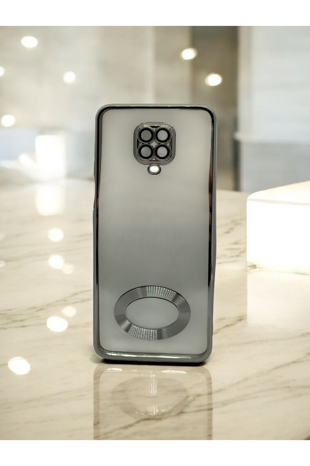 DUBİGOLD XİAOMİ REDMİ NOTE 9 PRO UYUMLU KAMERA KORUMALI LOGO GÖSTEREN OMEGA KILIF