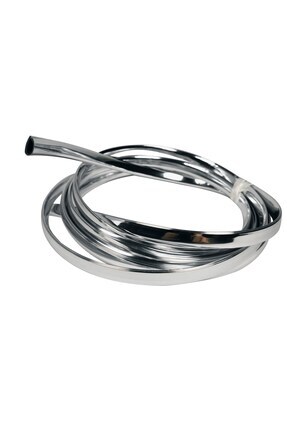 Trend Garaj U Tip Geçmeli Krom Nikelaj Şerit Krom Silver Geniş 3 Metre