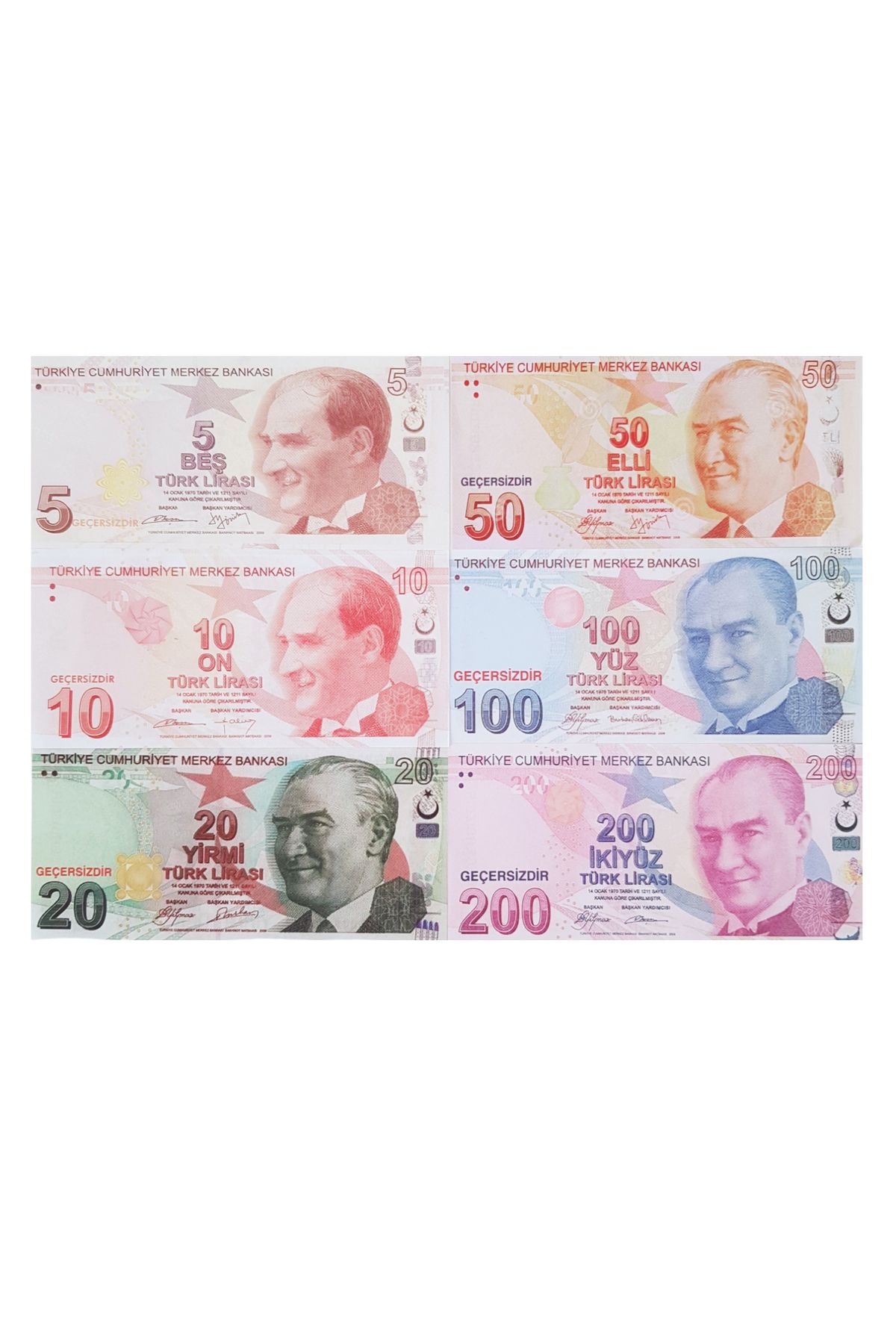 POPKONSOL 50 Adet Karışık Geçersiz Para Parti Şaka Düğün Oyun Parası Türk Lirası