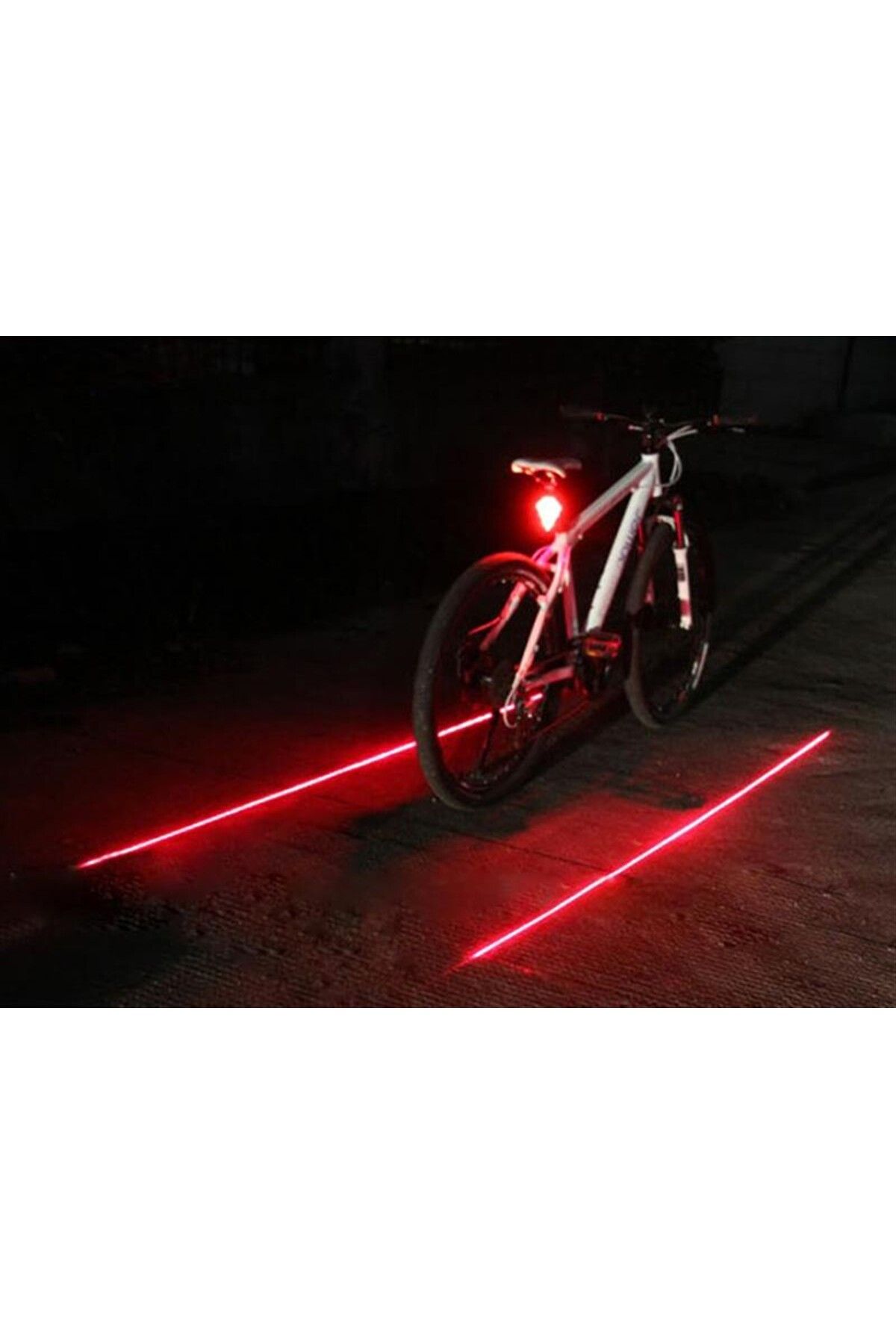 Biomak 3 Fonksiyon Lazer Şerit 5 Led Stop Bisiklet Lamba 7 Fonksiyon