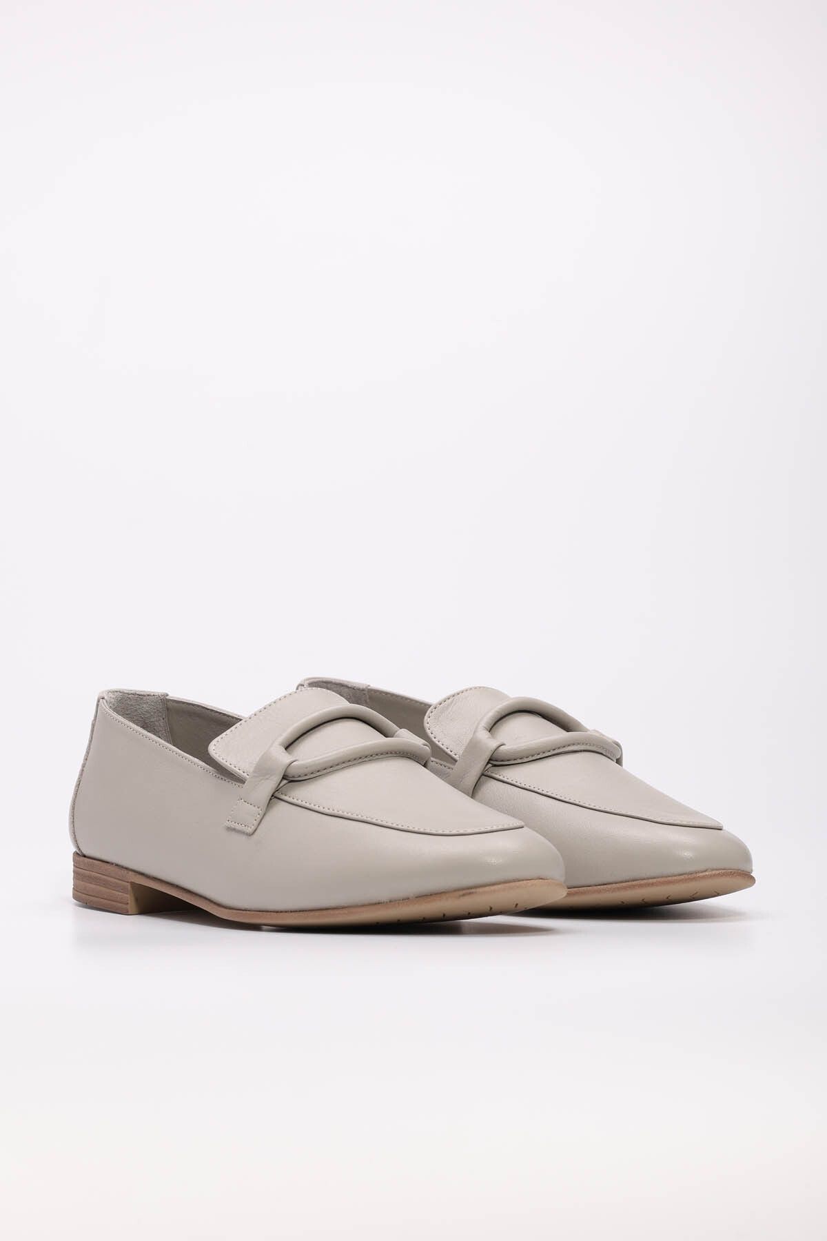 FAST STEP-Genuine Leather Women's Ballerina Shoes 657Za5000 4