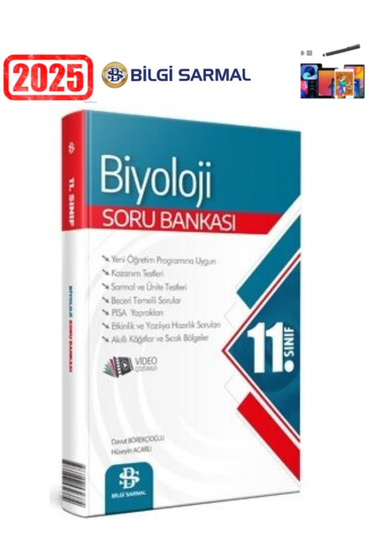 Bilgi Sarmal Yayınları Güncel 11.Sınıf Biyoloji Video Çözümlü Soru Bankası+Android Kalem