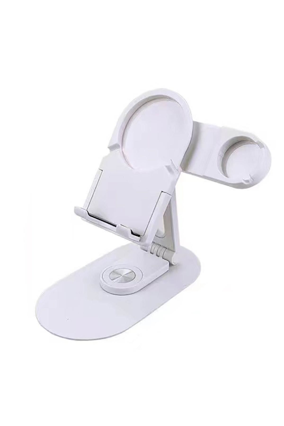 HEPTEKİLETİŞİM HPTK SX08 Magsafe Şarj Bölmeli Telefon - Akıllı Saat Standı - Beyaz