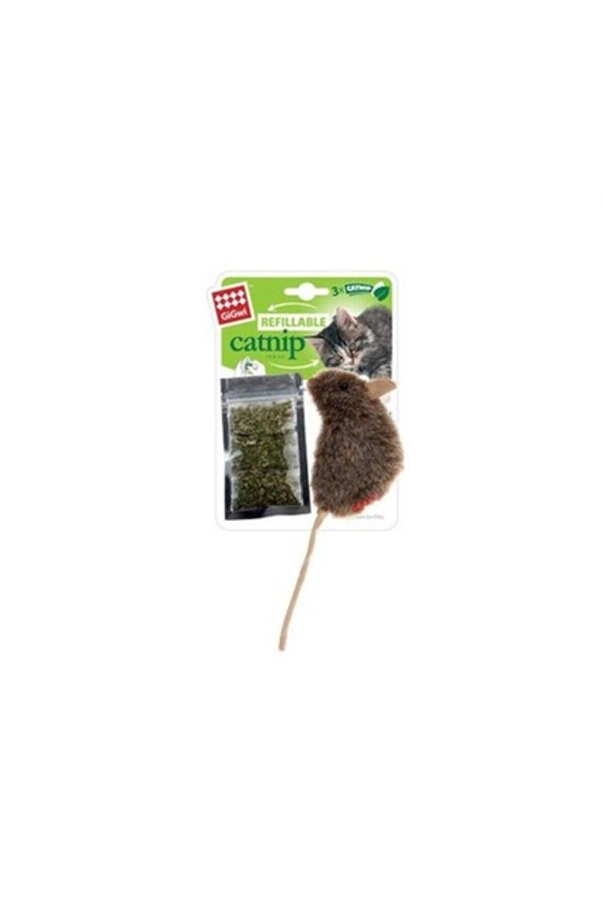 Orqinel GiGwi Gigwi Catnip Hazneli Fare Kedi Oyuncağı