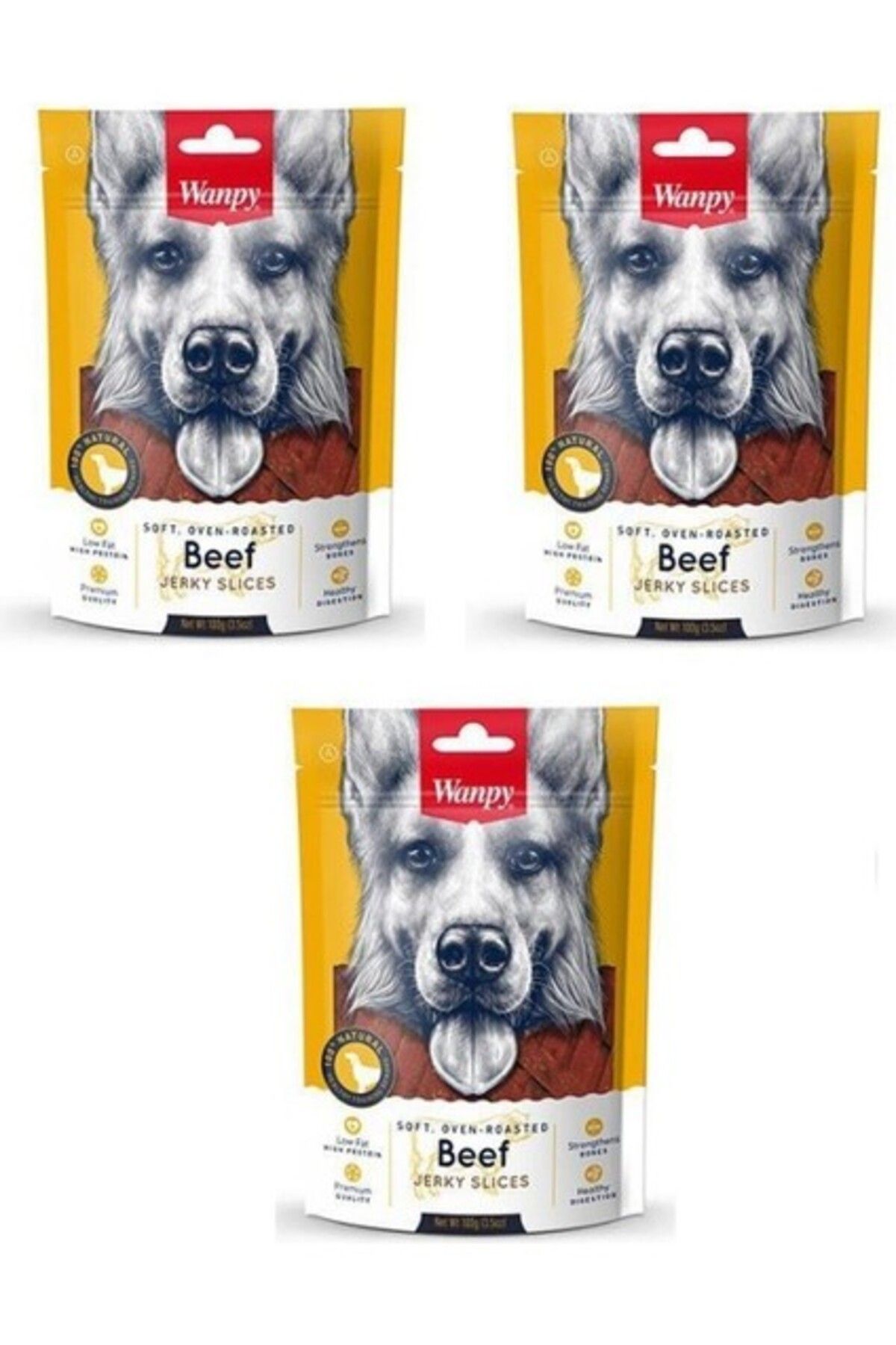 Orqinel Wanpy Köpek Ödülü Biftekli 100 gr. x 3 Adet Wanpy