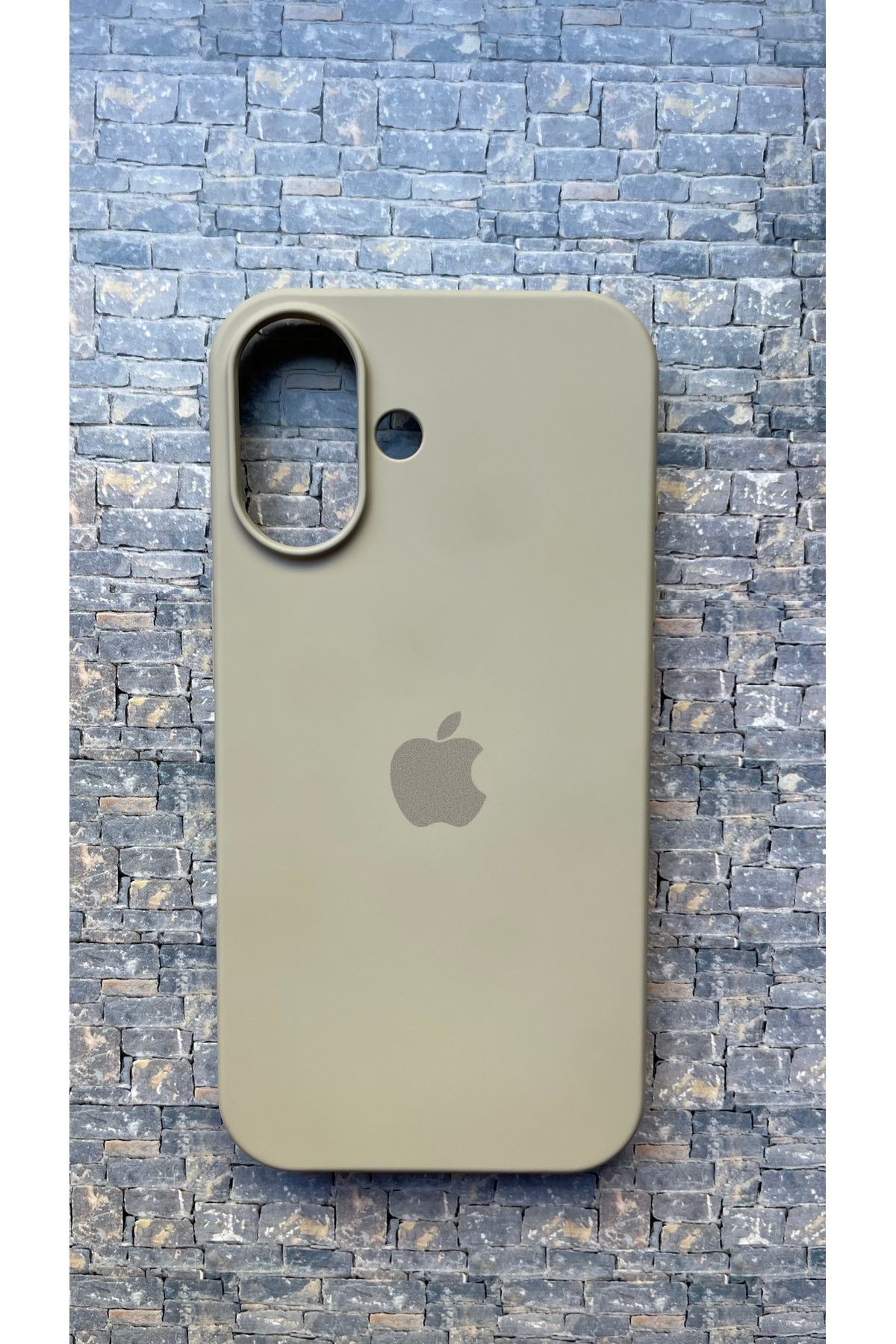 BCNCASE İphone16 Logolu Telefon Kılıfı Yumuşak Silikon Kauçuk İçi Kadife Ince Kılıf ÇizilmezDayanıklı