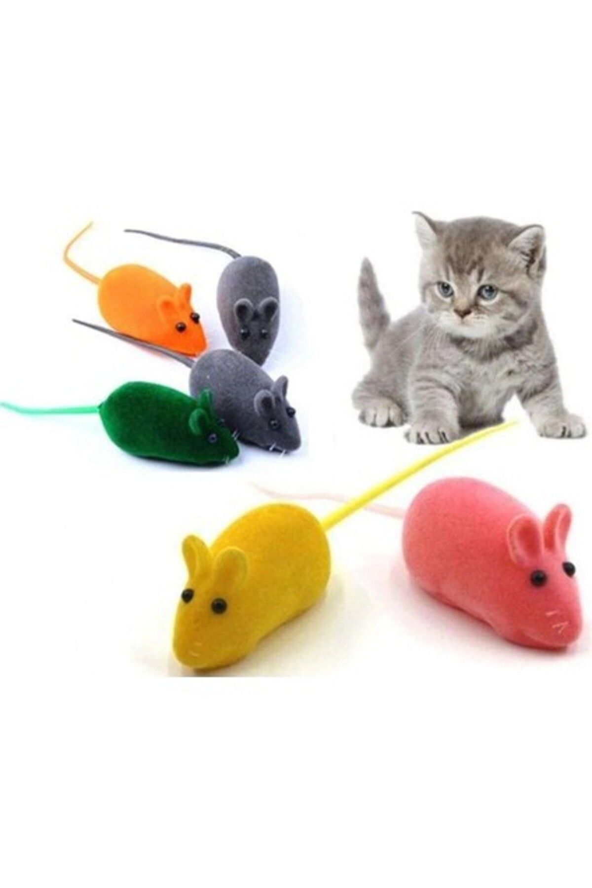 Orqinel Yıldızhane Kedi Eğitim Oyun Faresi Sesli 2 Adet
