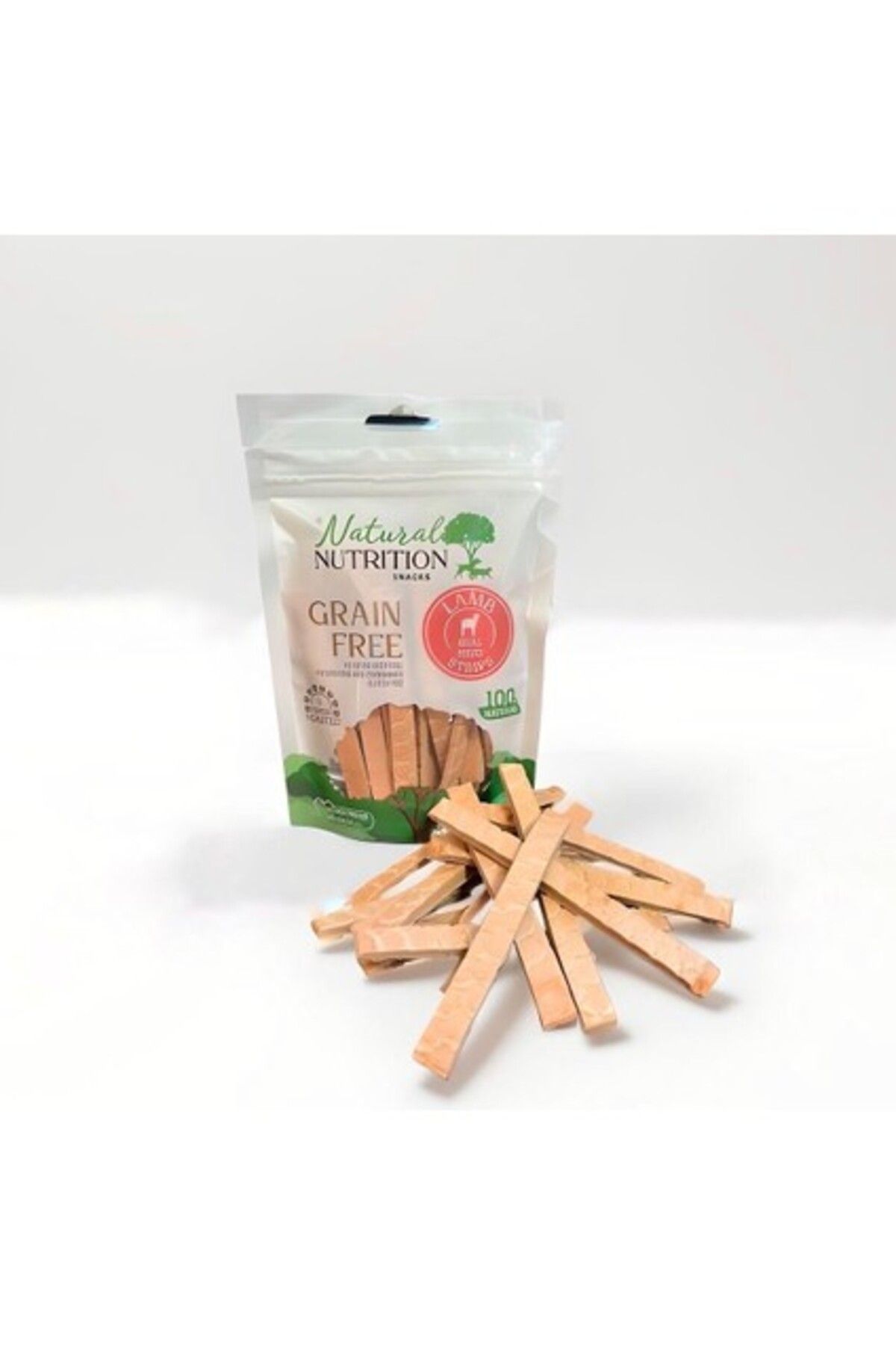 Orqinel Natural Nutrition Kuzu Eti Şerit Köpek Ödülü Grain Free (Tahılsız) Yüksek Proteinli Fırında Kavrulmu