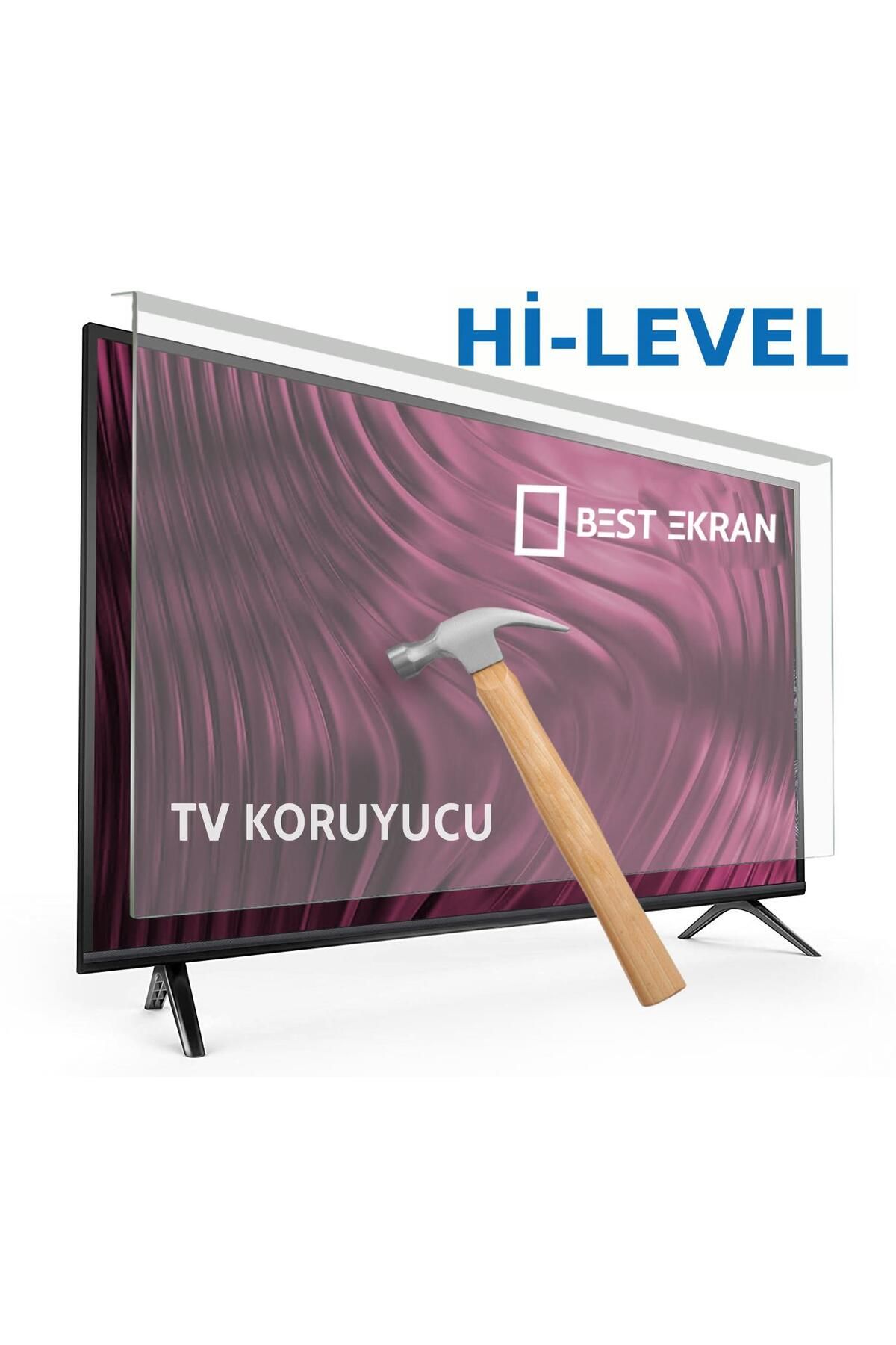 Hi-Level 65" inç 165 Ekran Tv Ekran KIRILMAZ Koruyucu Paneli