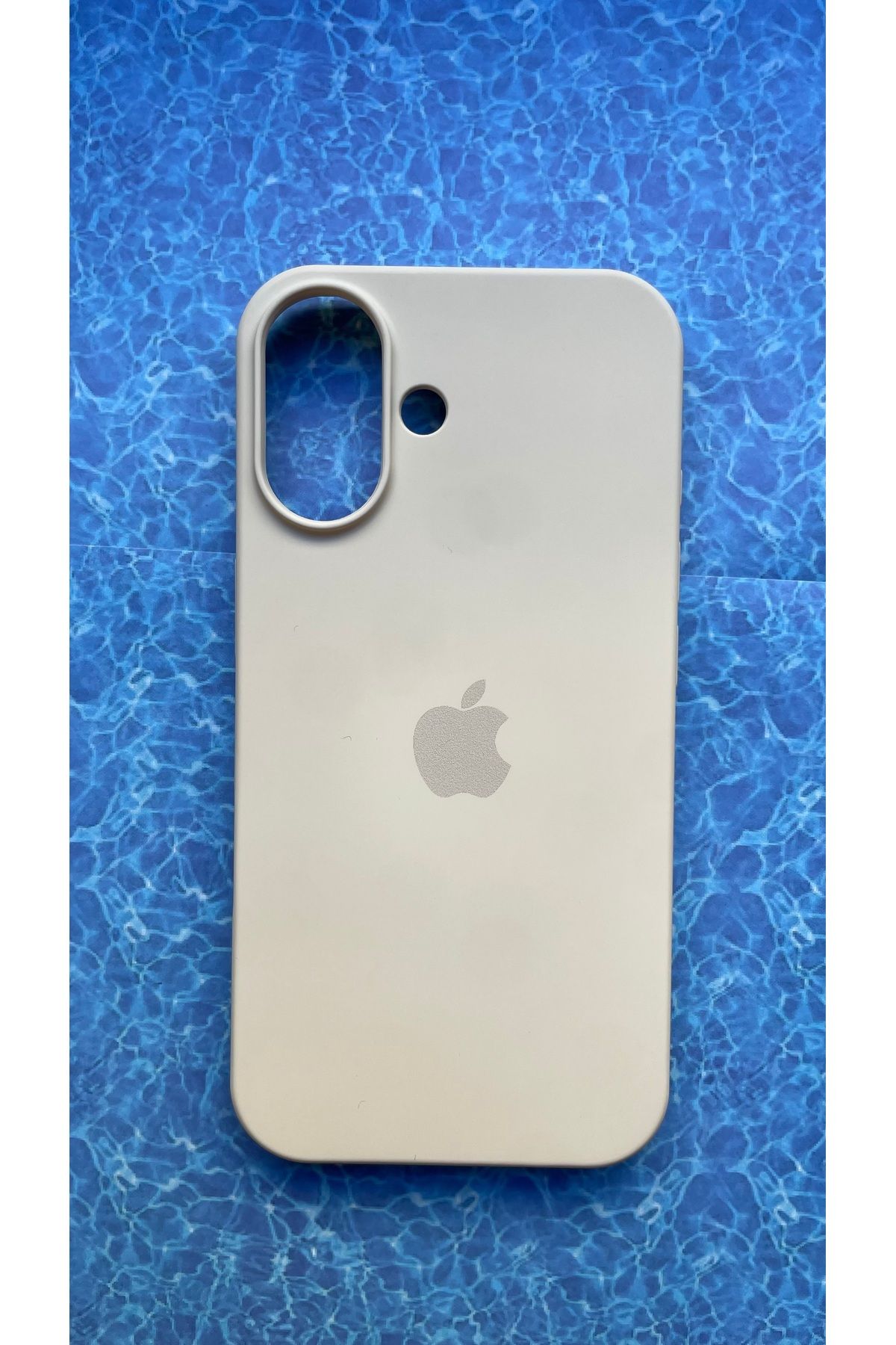 BCNCASE IPHONE 16 PLUS LOGOLU İLE UYUMLU LANSMAN SİLİKON İÇİ KADİFE KAPAK KILIF