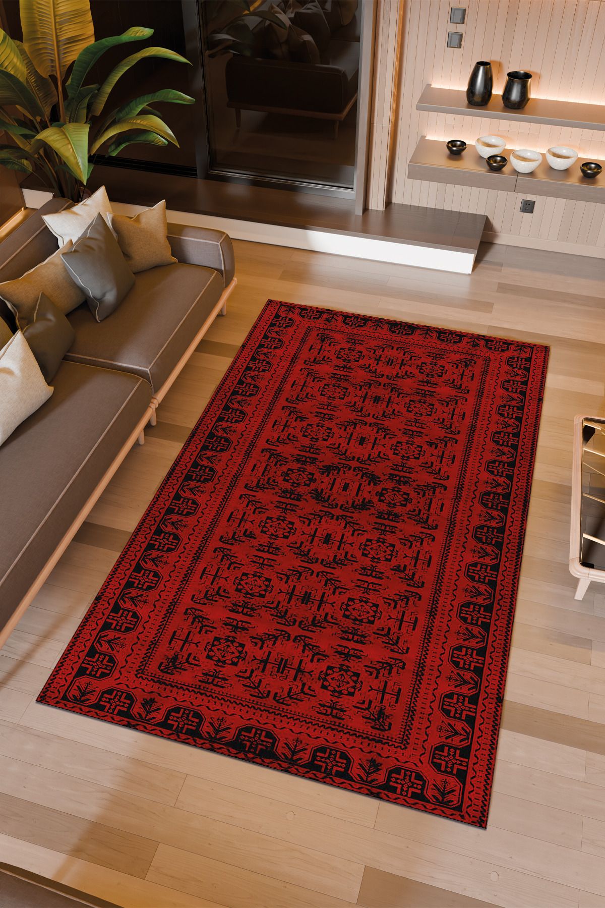 Halıcıoğlu home Dijital Baskı Makinede Yıkanabilir Kaymaz Taban Salon Halısı Yatak Odası Halısı & Yolluk Modelleri