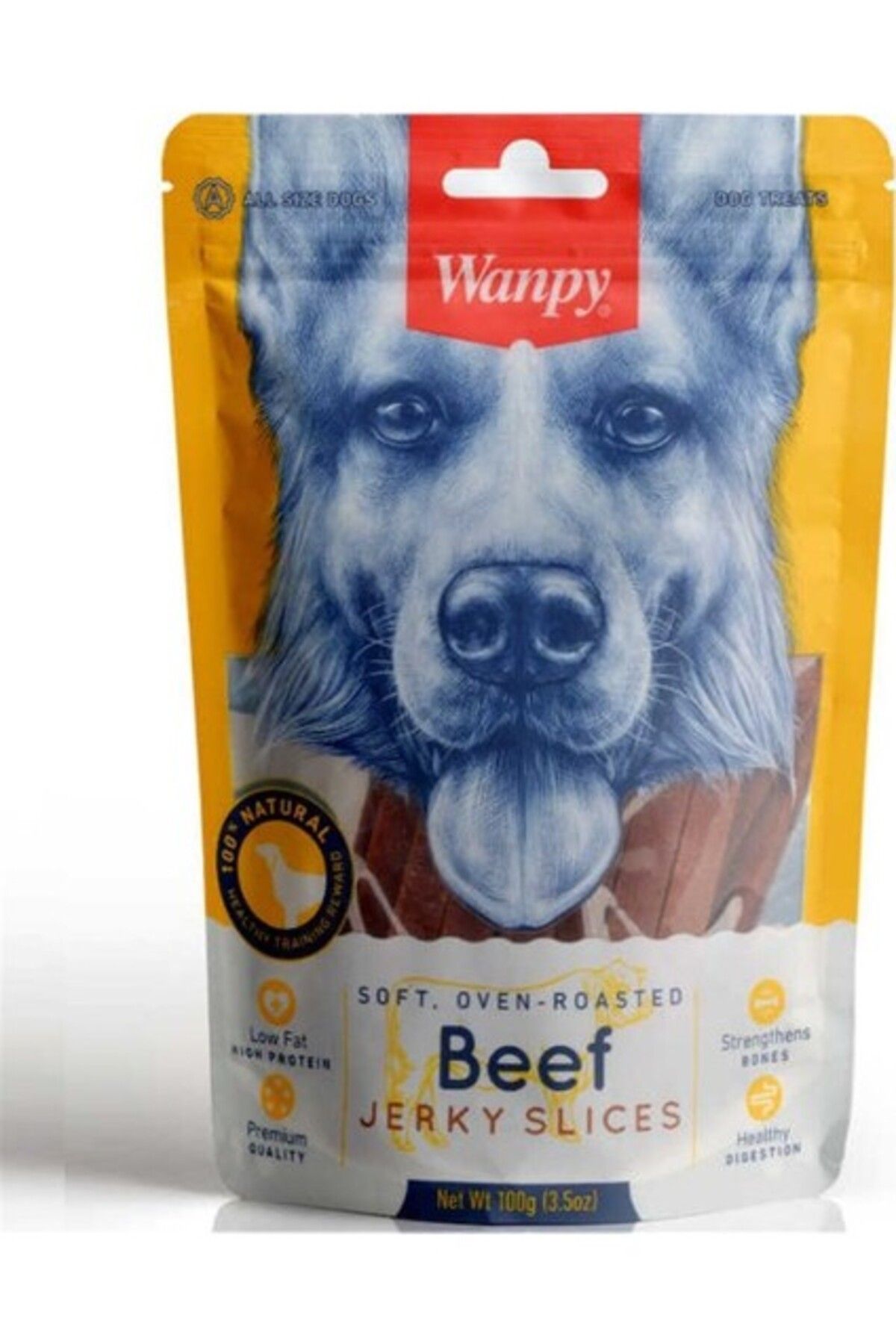 Orqinel Wanpy Yumuşak Sığır Etli Şeritler Köpek Ödülü 100GR Idili