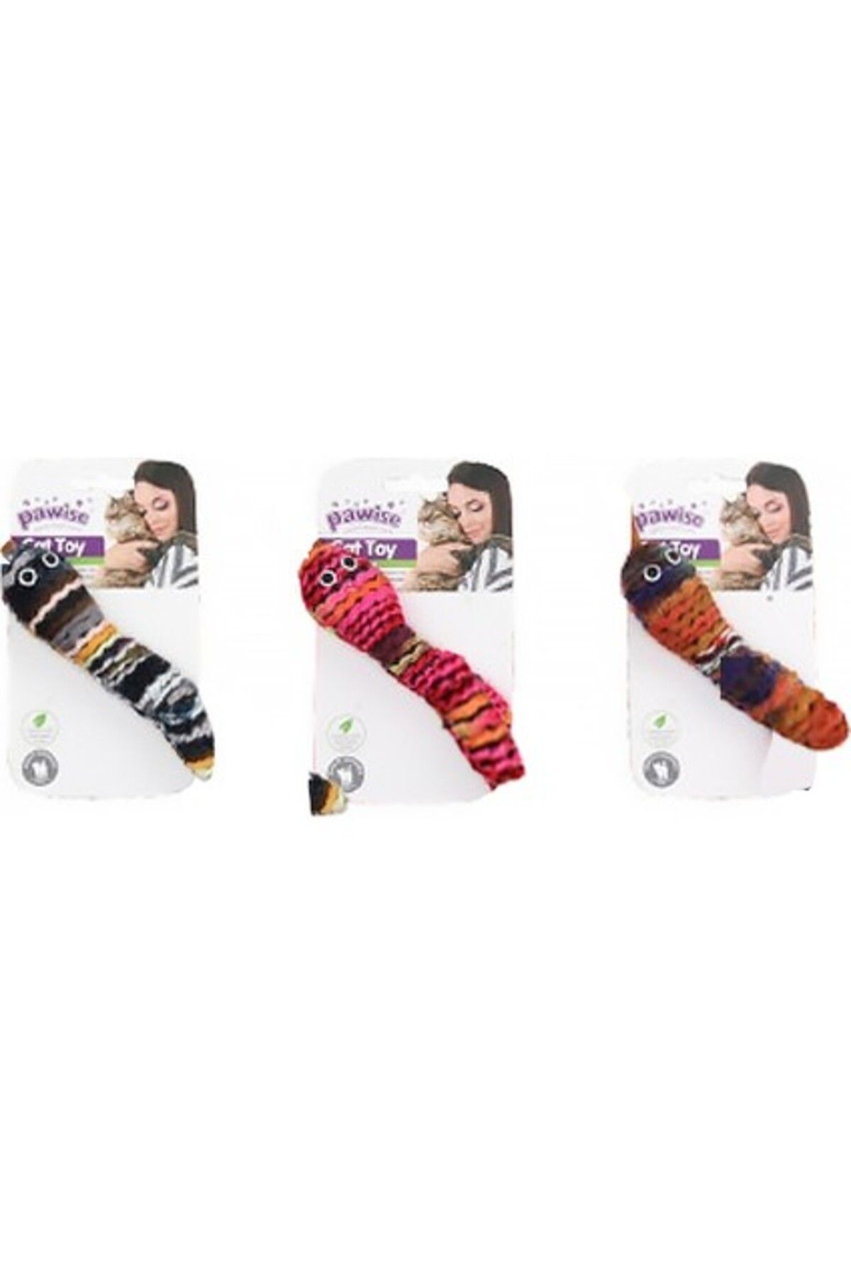 Orqinel Pawise Kedi Oyuncağı Yün Kurtçuk 14cm