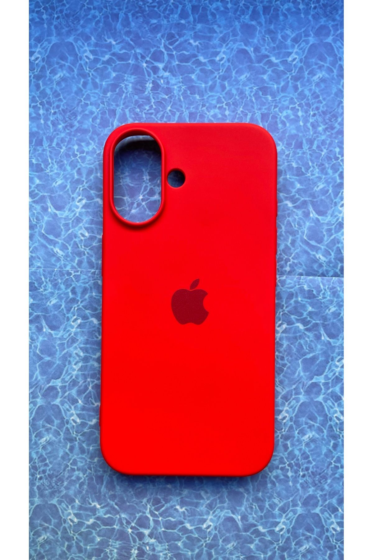 BCNCASE IPHONE 16 LOGOLU İLE UYUMLU LANSMAN SİLİKON İÇİ KADİFE KAPAK KILIF