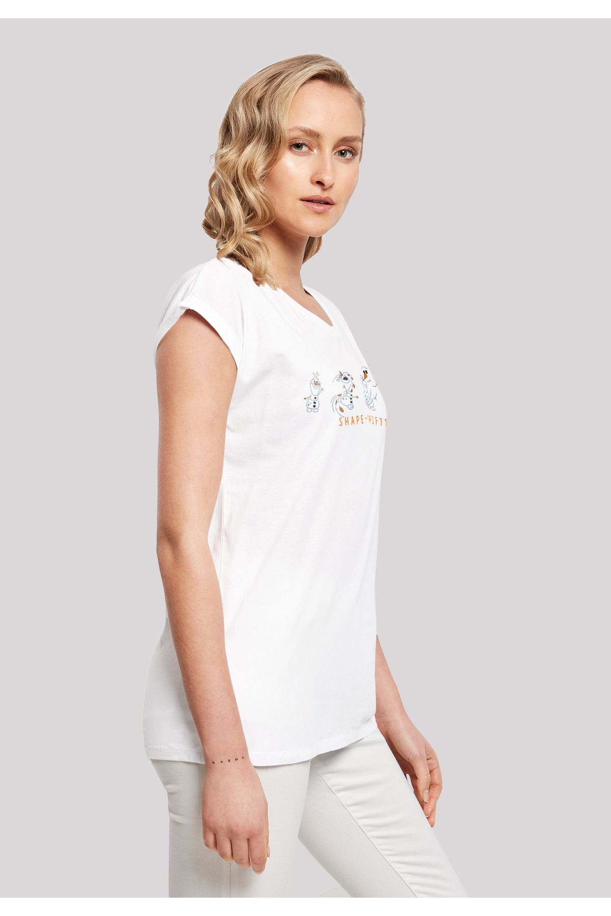 F4NT4STIC-Damen Disney Frozen 2 Olaf Shape-Shifter mit Damen-T-Shirt mit verlängerter Schulter 6