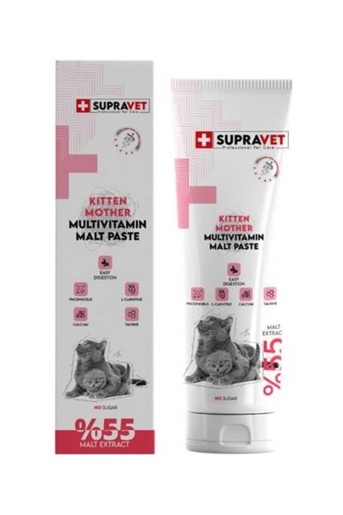 Orqinel Supravet Supravet Kitten Mother Kalsiyum ve Taurinli Multivitamin Malt Paste 100 gr