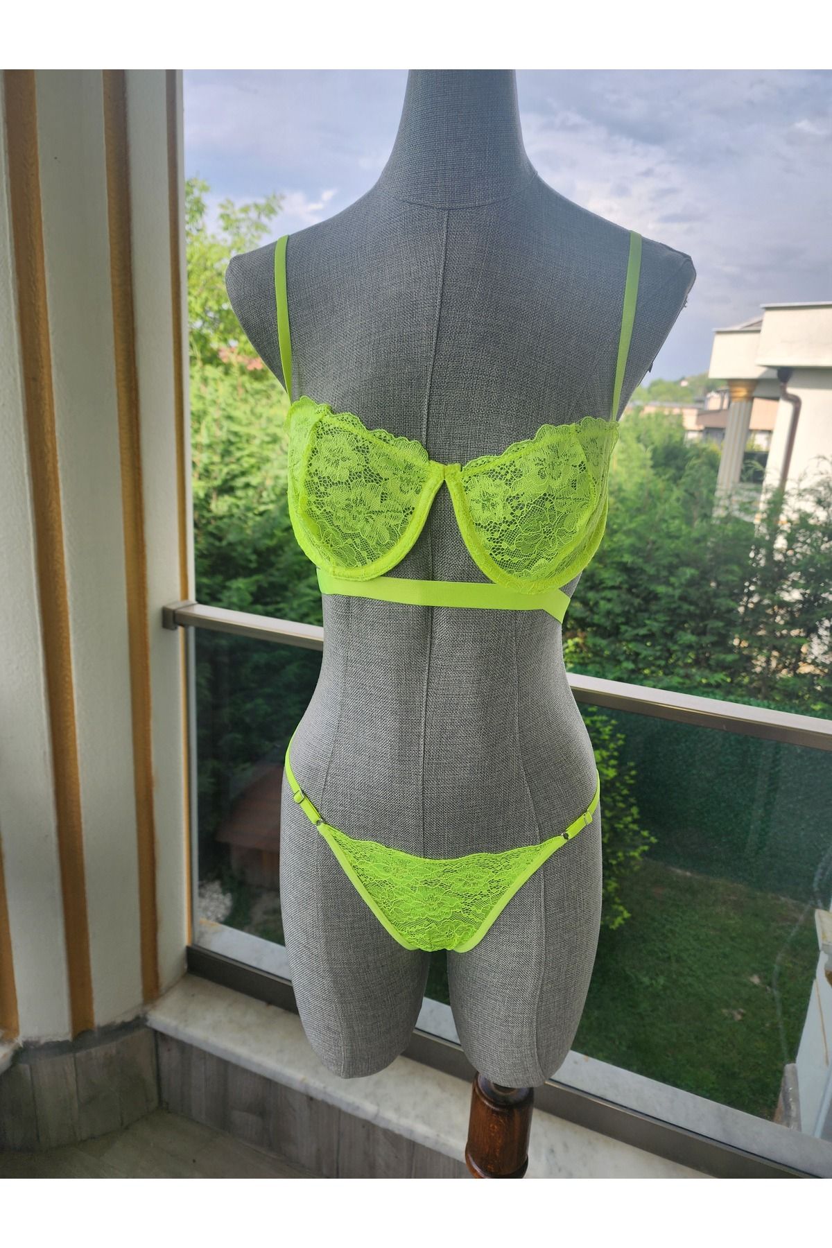 G&H UNDERWEAR Sütyen Takımı Fosfor Yeşil