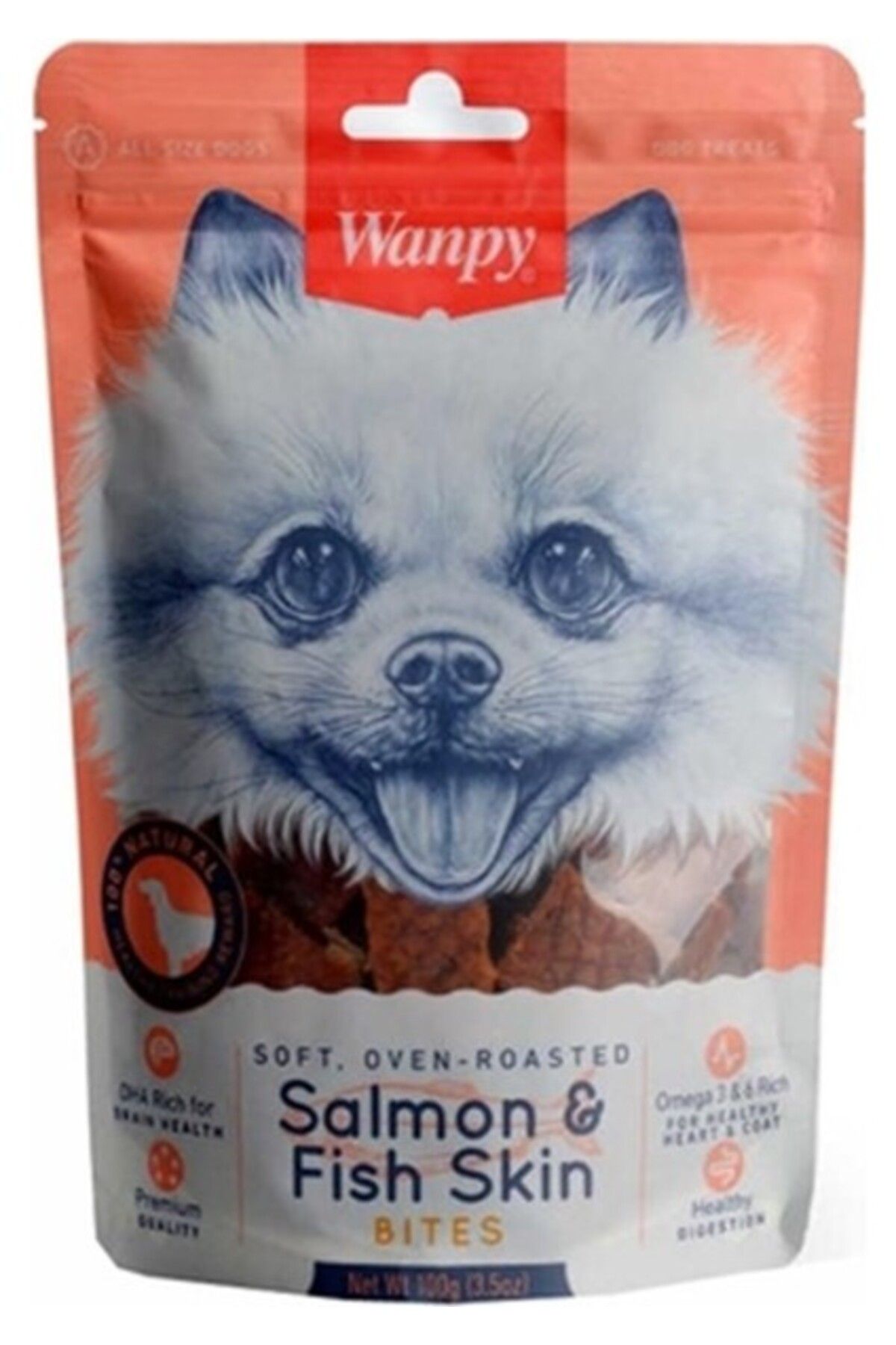 Orqinel Wanpy Gerçek Somon Dilimleri 100 gr Köpek Ödülü