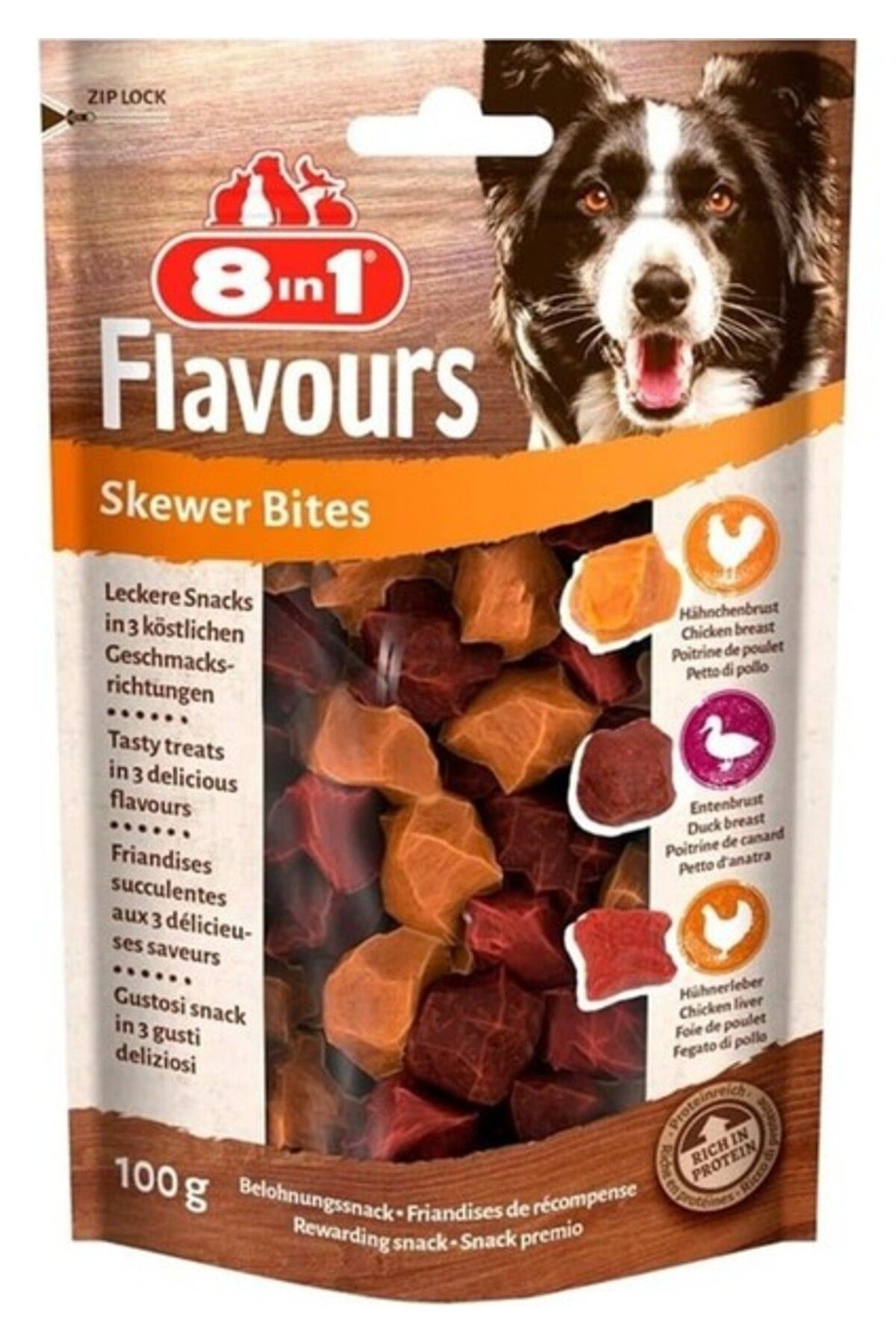 Orqinel 8in1 Flavours Skewer Bites Köpek Ödülü 100 Gr