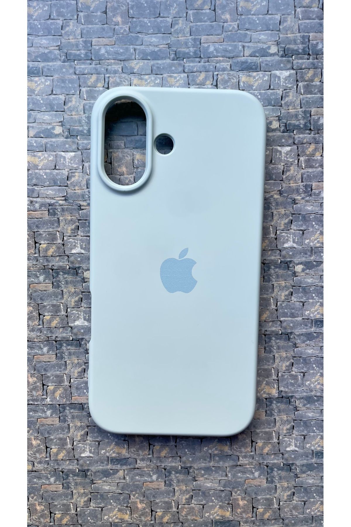 BCNCASE İphone16 Logolu Telefon Kılıfı Yumuşak Silikon Kauçuk İçi Kadife Ince Kılıf ÇizilmezDayanıklı