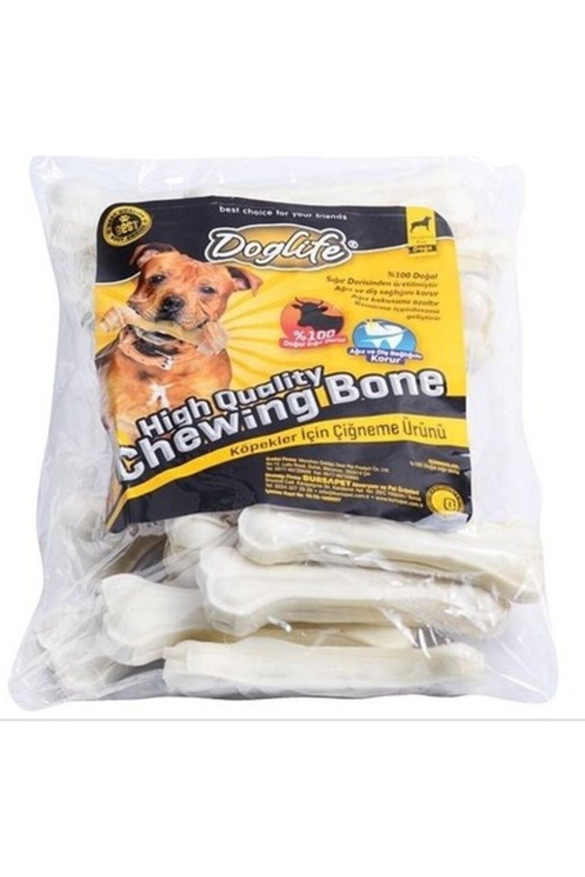 Orqinel Doglife Yenilebilir Sütlü Beyaz Kemik 80 gr 20 Adet