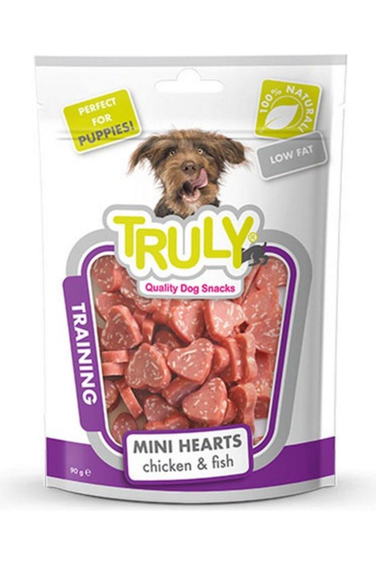 Orqinel Truly Yumuşak Köpek Ödülü Kalp Ş.tavuk-Mezgit 90GR