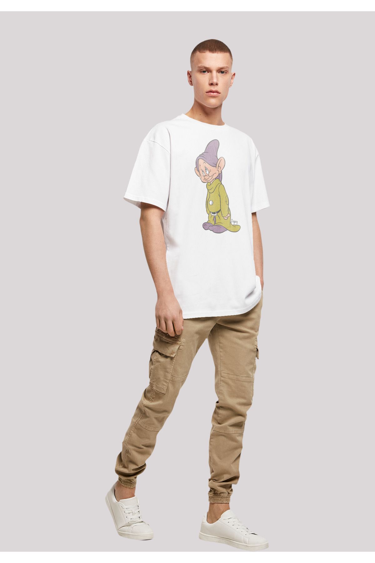 F4NT4STIC-Herren Disney Classic Dopey with Heavy Oversize Tee 4