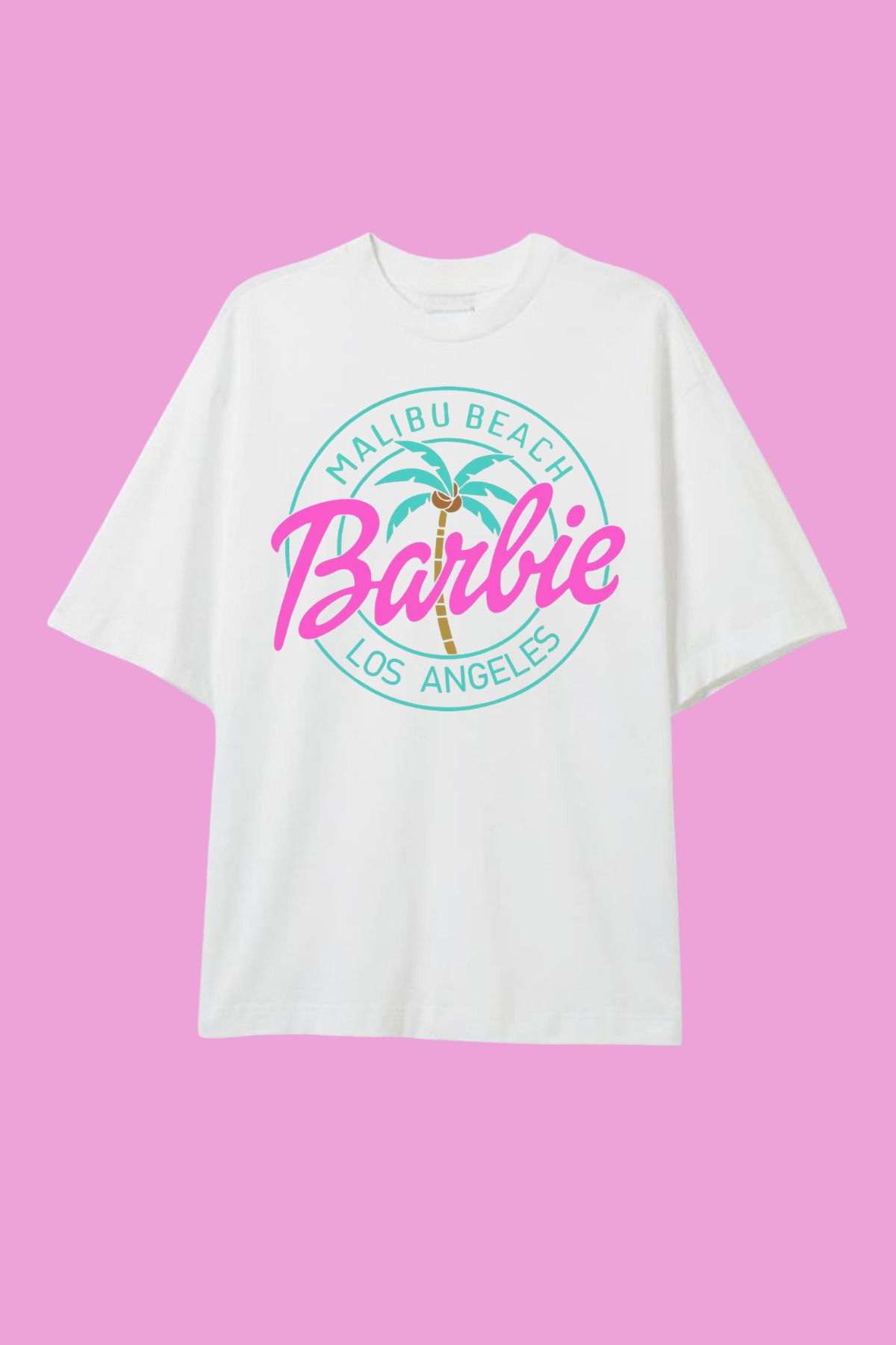 Dupe Design Malibu Baskılı Oversize T-shirt