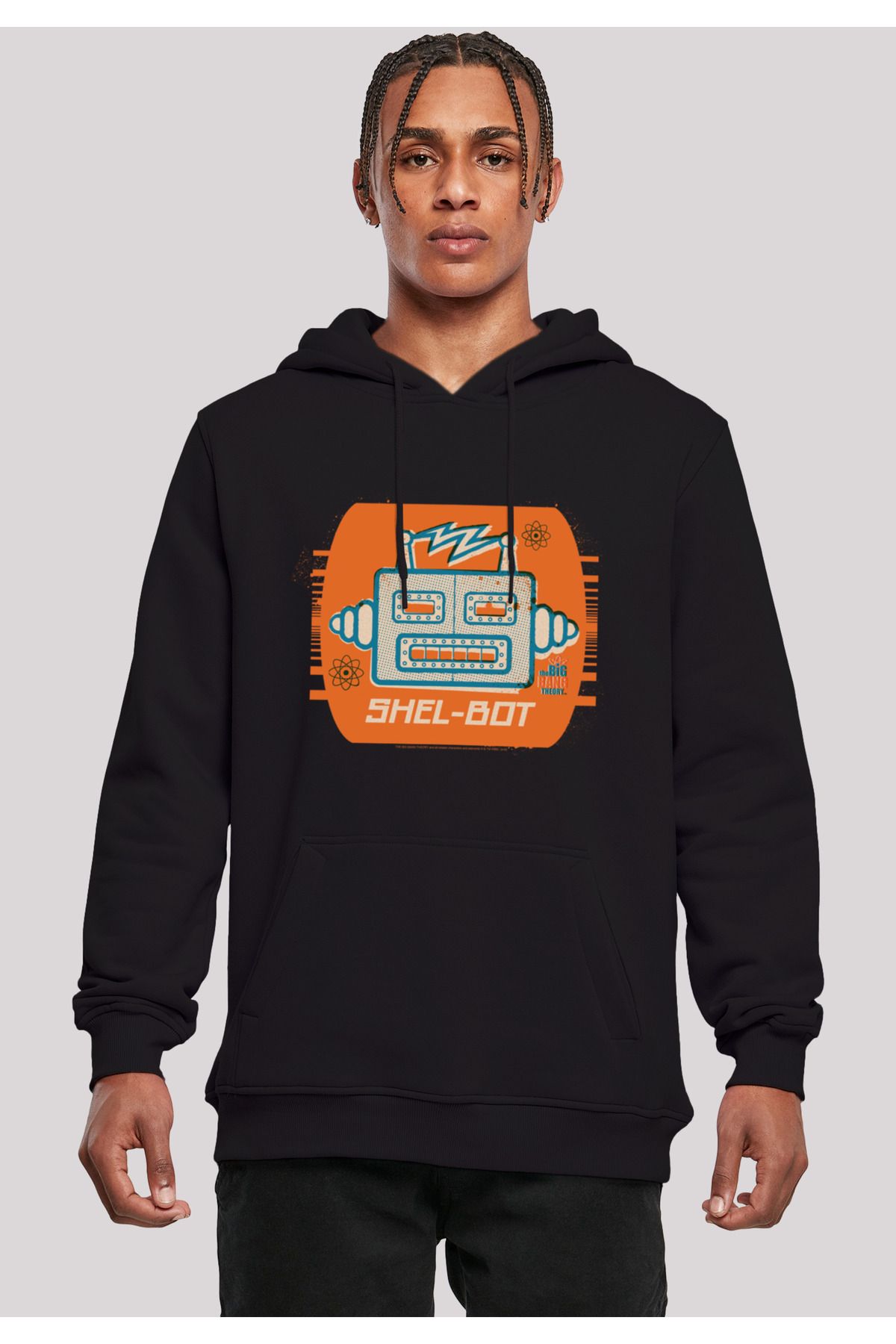 F4NT4STIC-Herren Big Bang Theory Shel-bot Icon And Big Bang Theory With Heavy Hoody 3