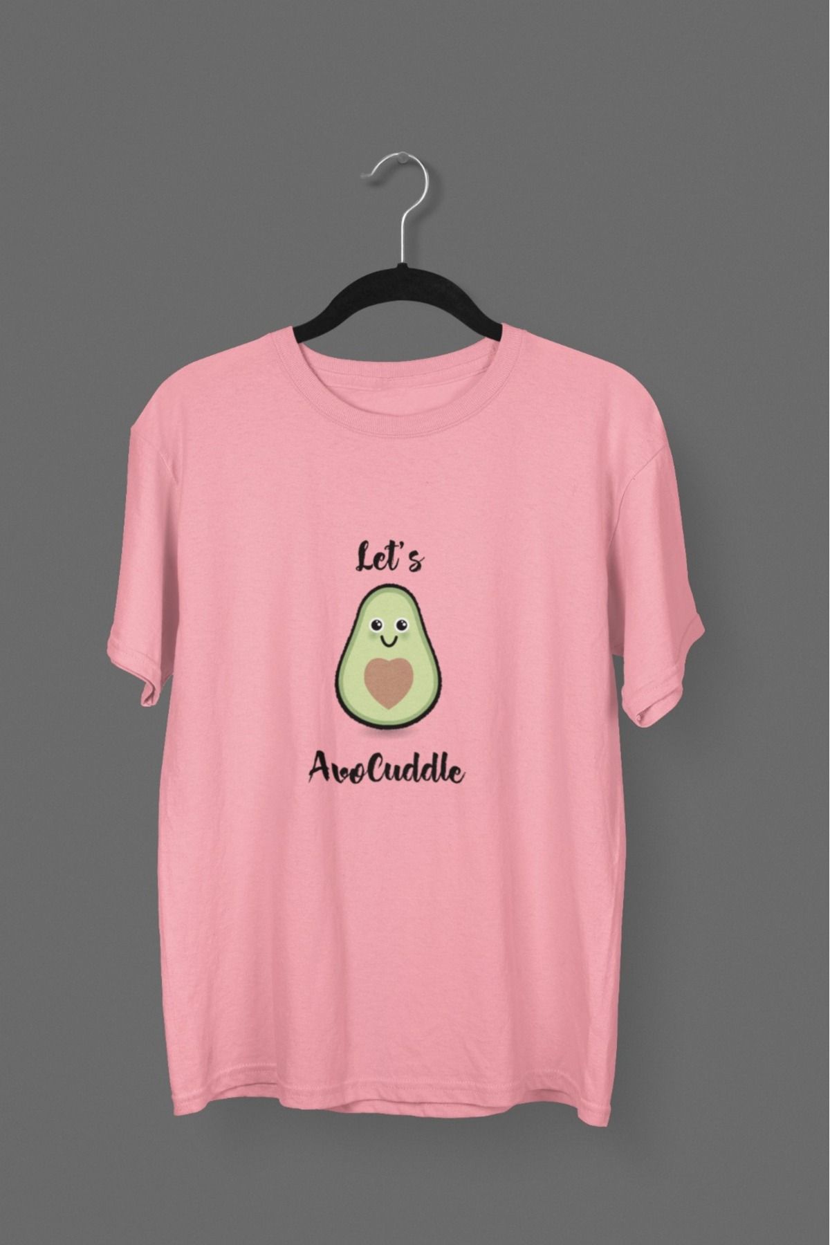 Butik ERKEK/KADIN -AVOCUDDLE - TRANSFER BASKILI YUVARLAK YAKA KISA KOL TİŞÖRT