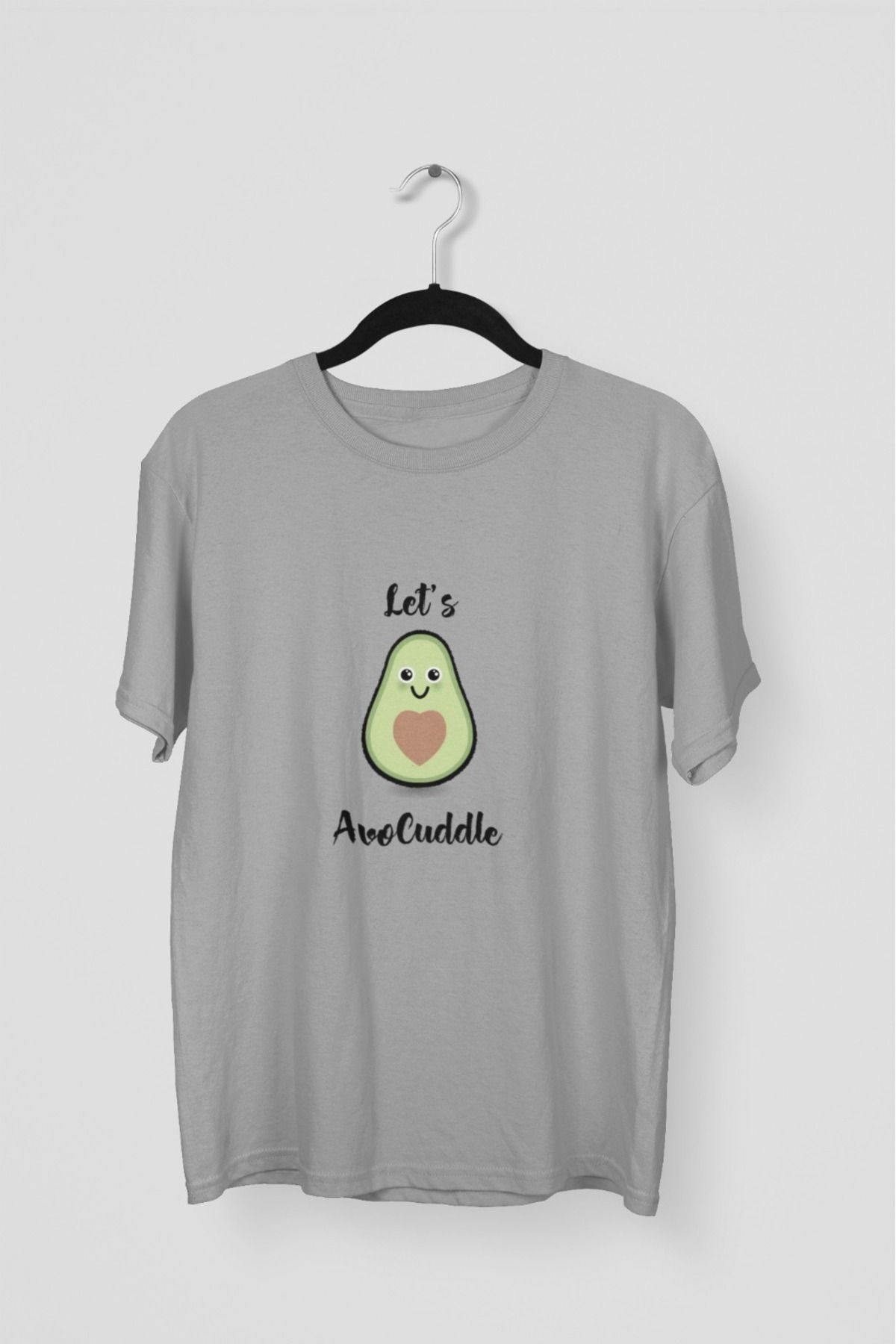 Butik ERKEK/KADIN -AVOCUDDLE - TRANSFER BASKILI YUVARLAK YAKA KISA KOL TİŞÖRT