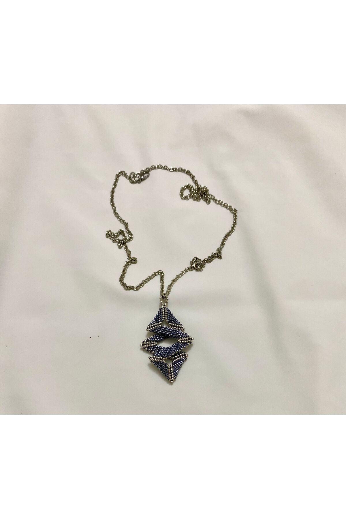 Butik Asimetrik Delica Boncuk Kolye