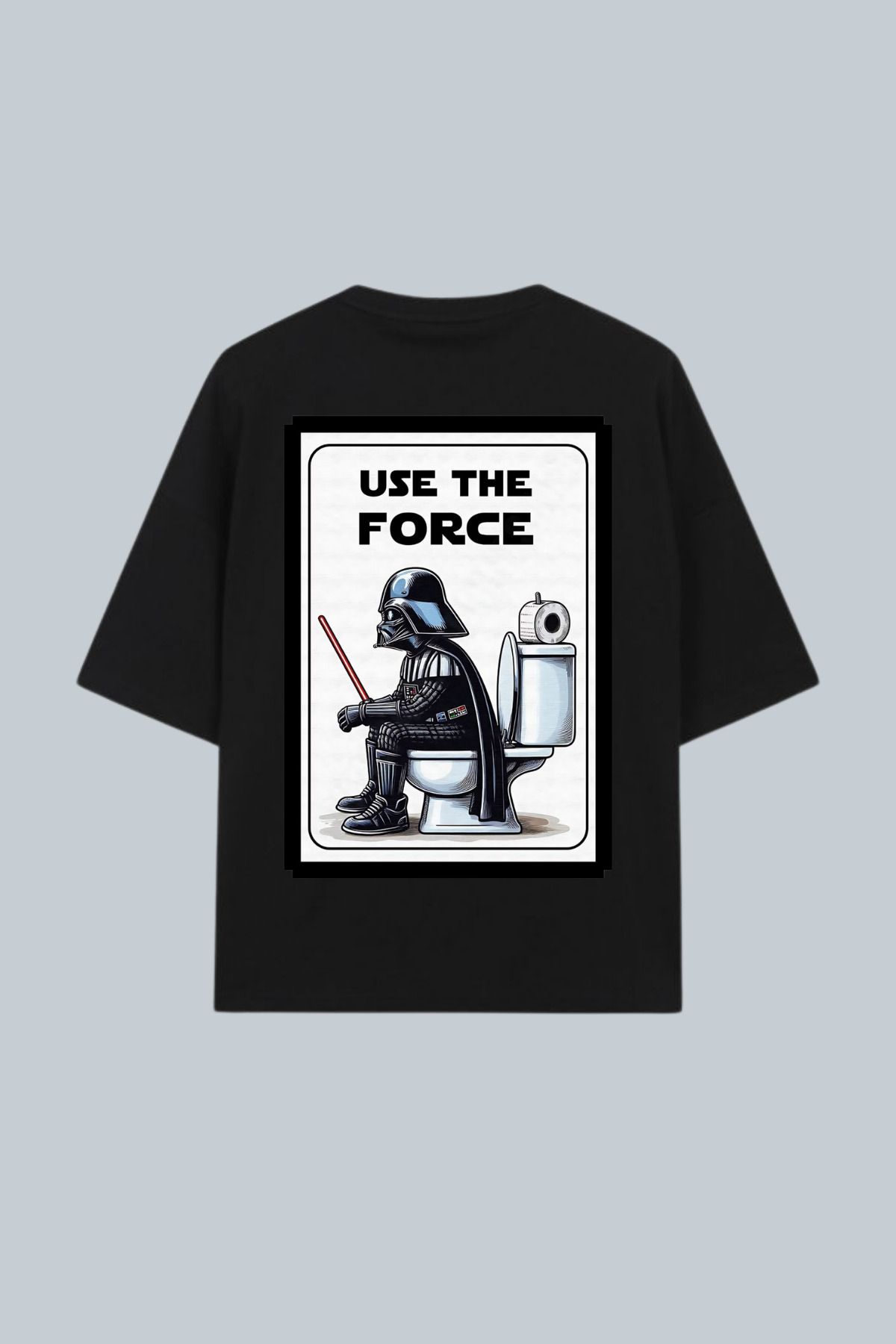 Dupe Design Use The Force Star Wars Baskılı Oversize T-shirt