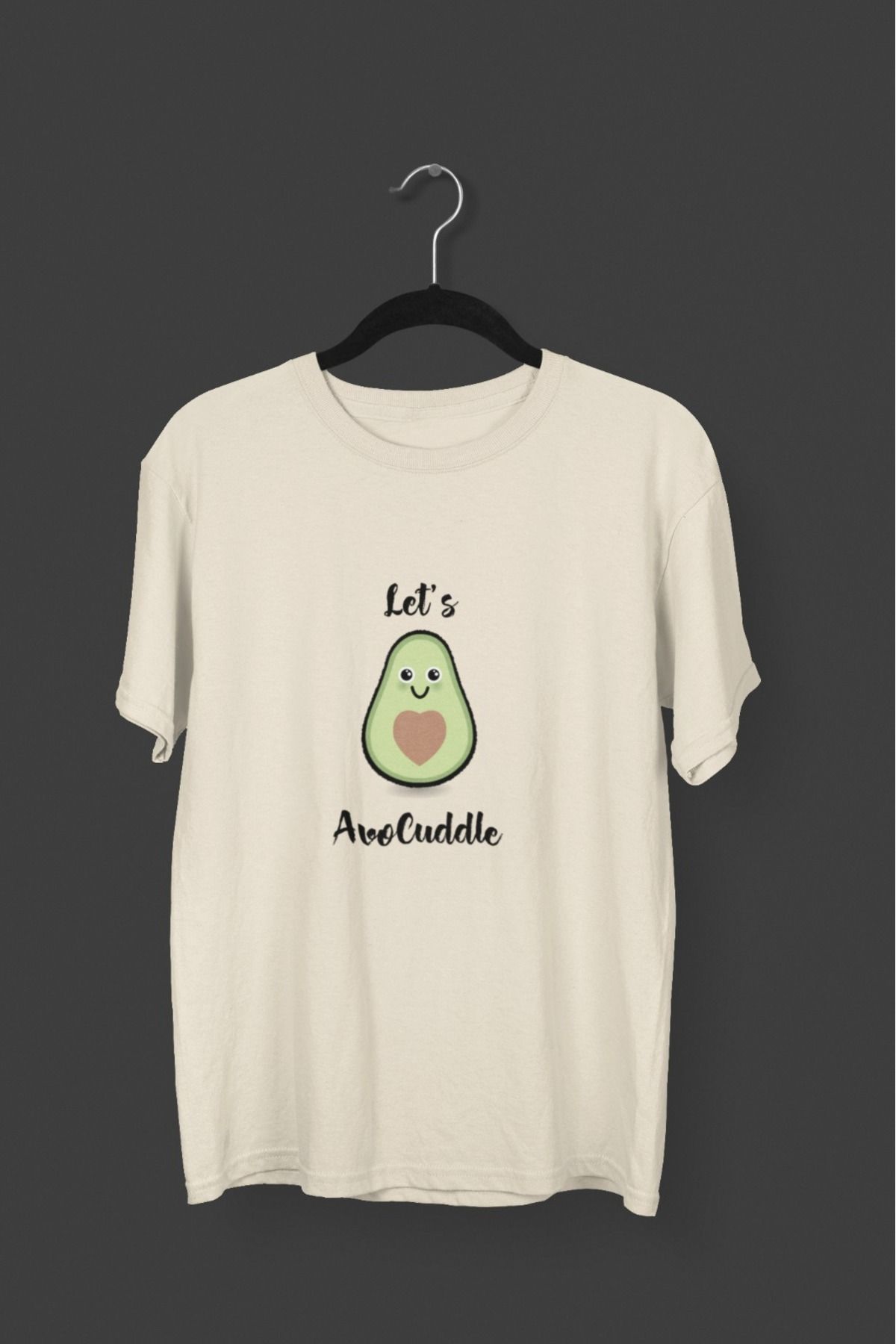 Butik ERKEK/KADIN -AVOCUDDLE - TRANSFER BASKILI YUVARLAK YAKA KISA KOL TİŞÖRT