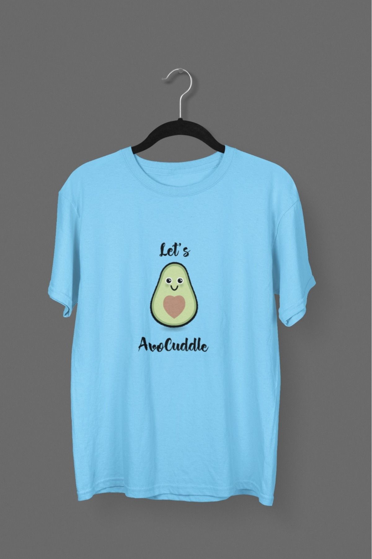 Butik ERKEK/KADIN -AVOCUDDLE - TRANSFER BASKILI YUVARLAK YAKA KISA KOL TİŞÖRT