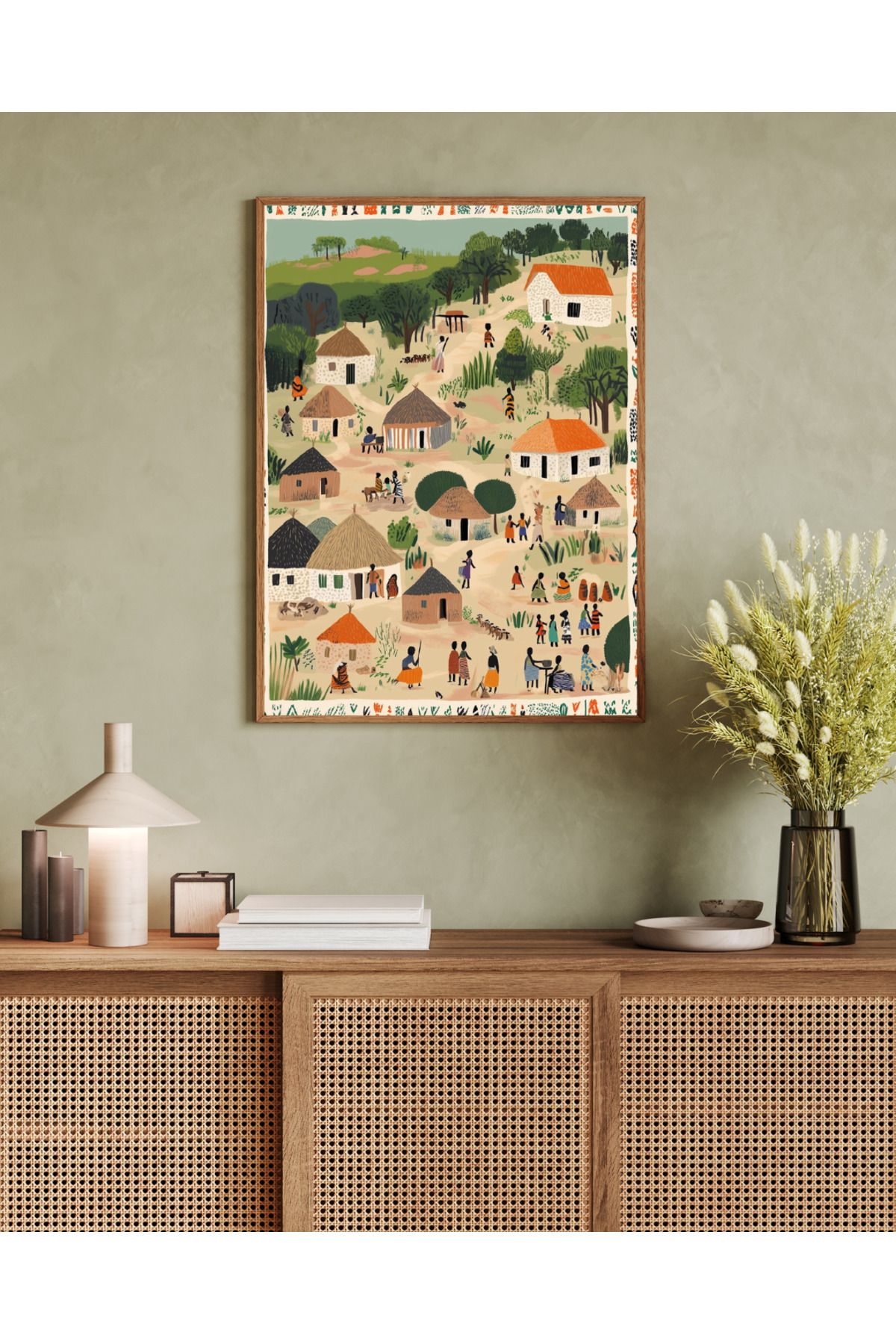 woodhomeworks tek parça salon ofis dekor tablo
