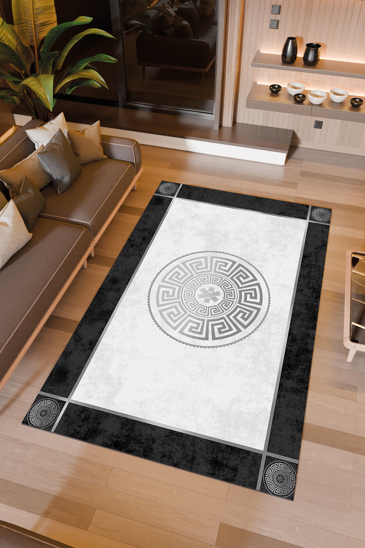 Halıcıoğlu home Dijital Baskı Makinede Yıkanabilir Kaymaz Taban Salon Halısı Yatak Odası Halısı & Yolluk Modelleri