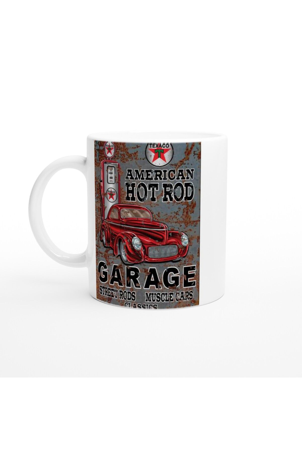 Wisdom Rain American Hot Rod Texaco Temalı Kupa Bardak
