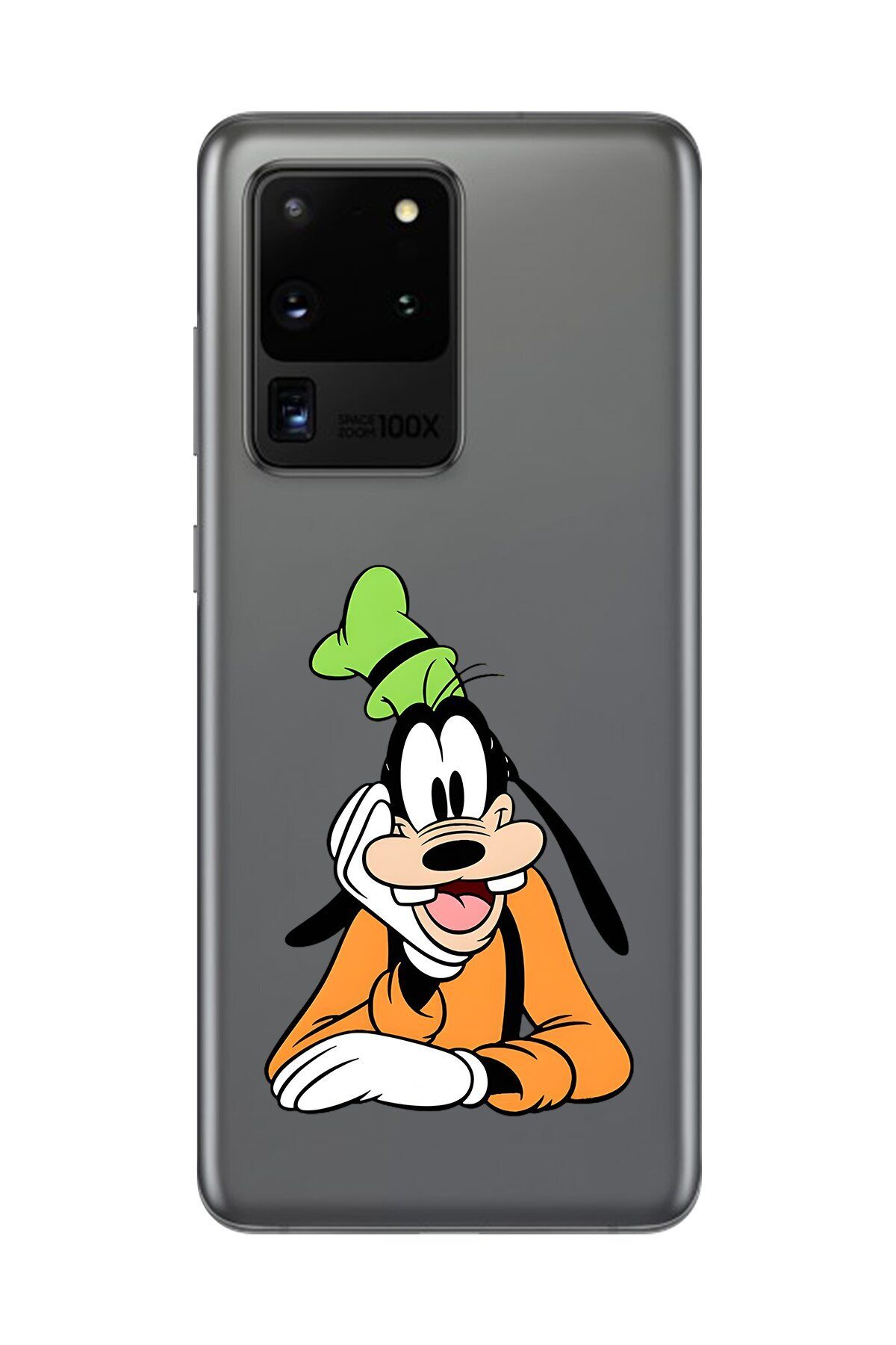 Dali Design Samsung Galaxy S20 Ultra Uyumlu Şeffaf Kılıf Cartoon Goofy 5 Tasarımlı